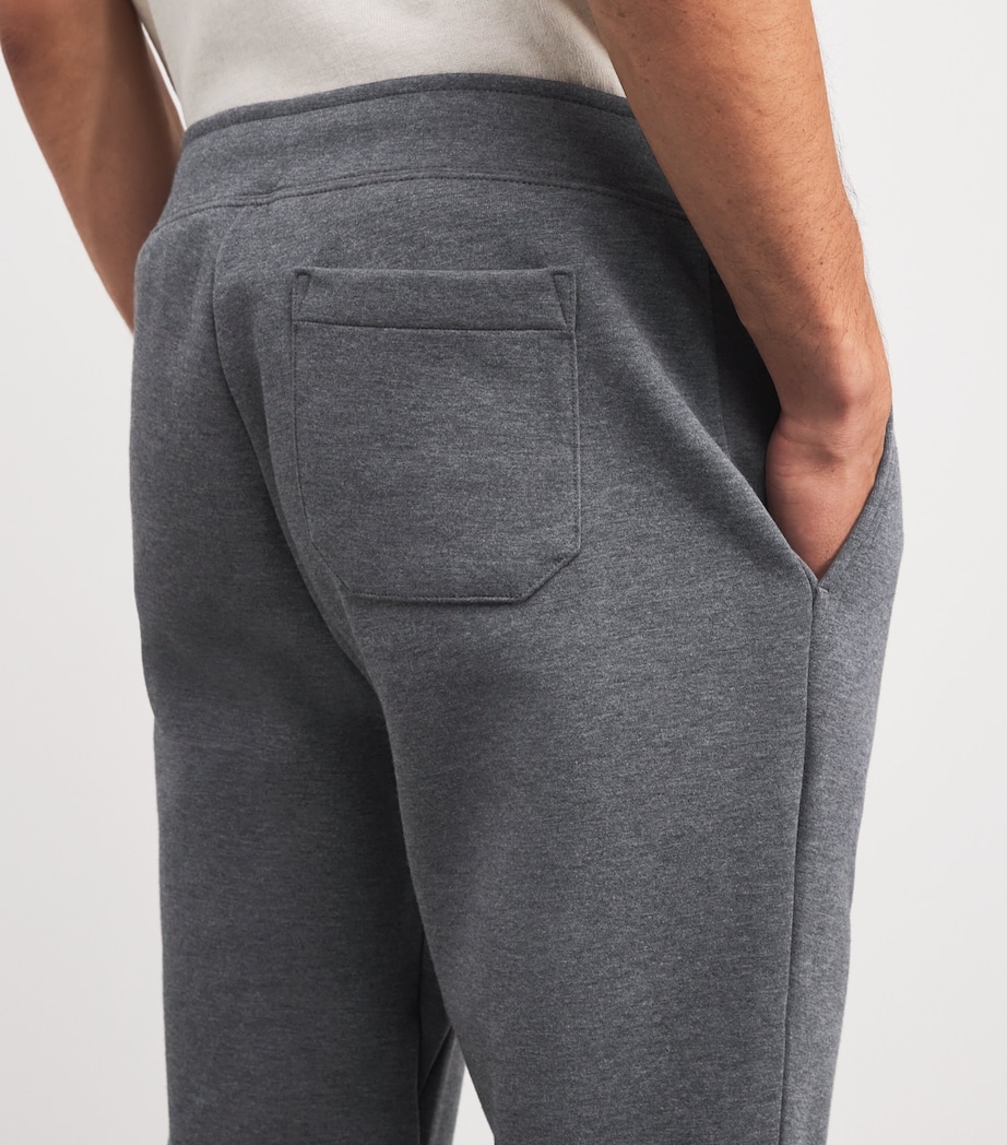 Cotton-Blend Polo Pony Sweatpants GREY Image 6