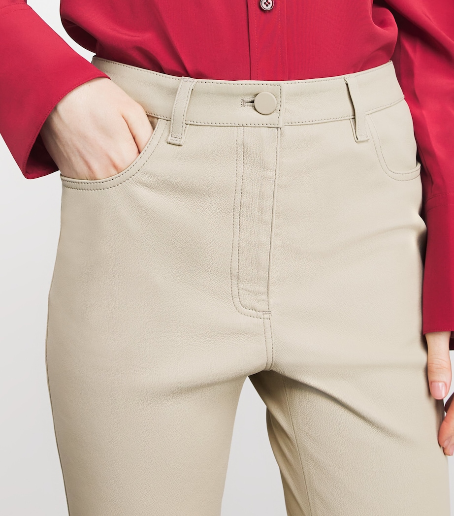 Leather Duke Trousers POWDER Image 6