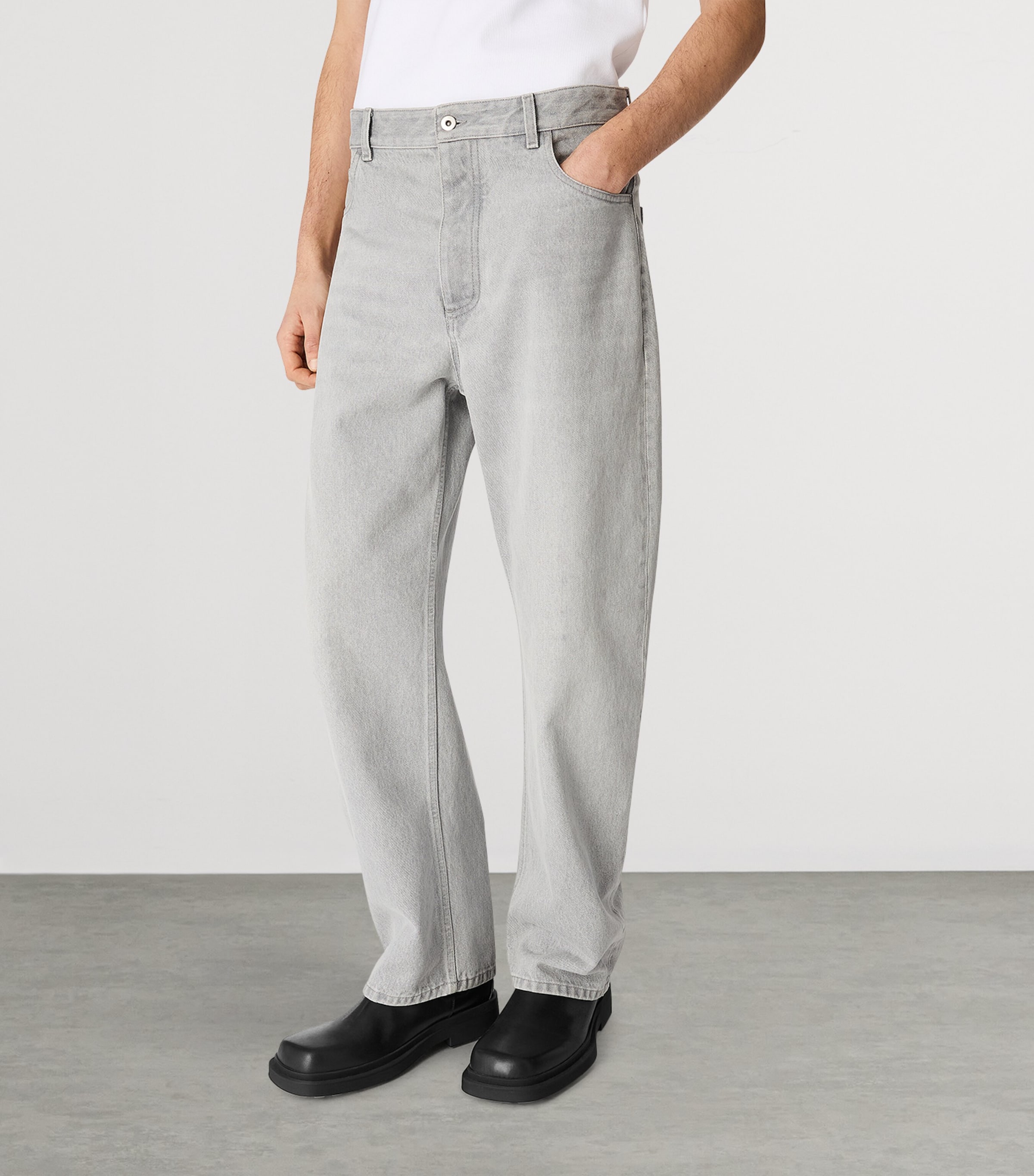 Leather Intrecciato-Detail Ben Chelsea Boots 1000 Image 2