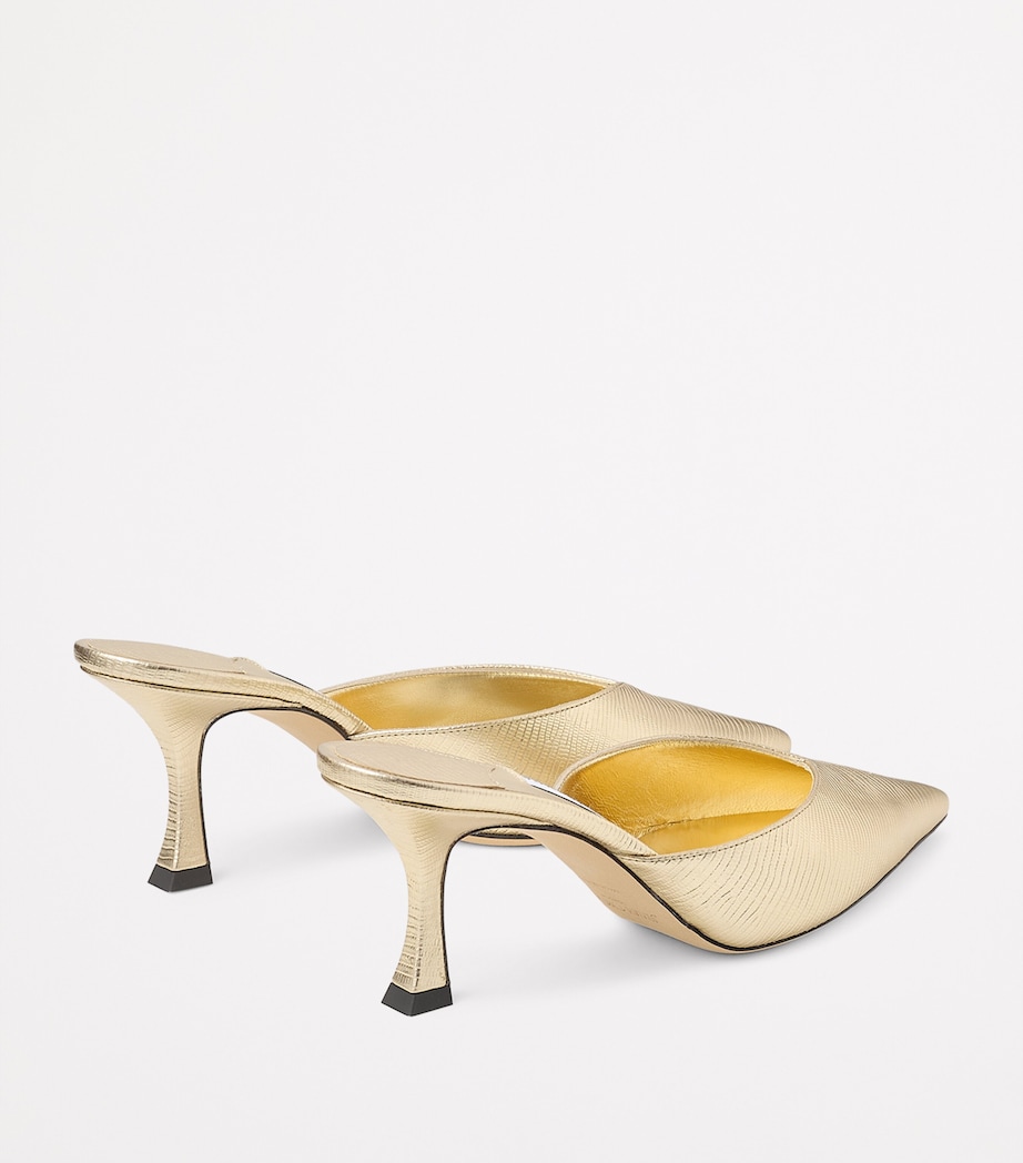 Solar 70 Leather Mules GOLD Image 3