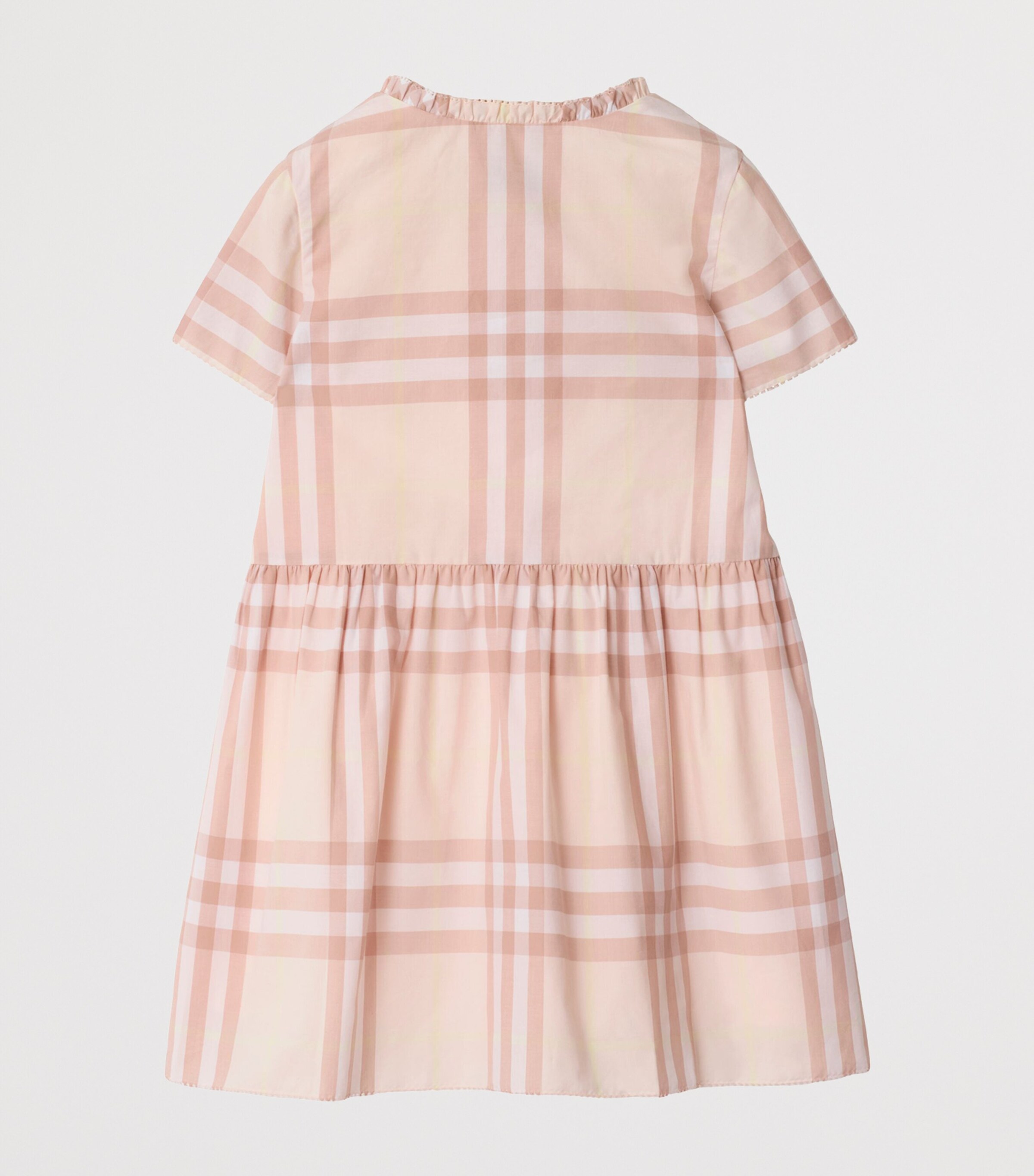 Burberry Kids Pink Cotton Check Dress (6-24 Months) Harrods HK