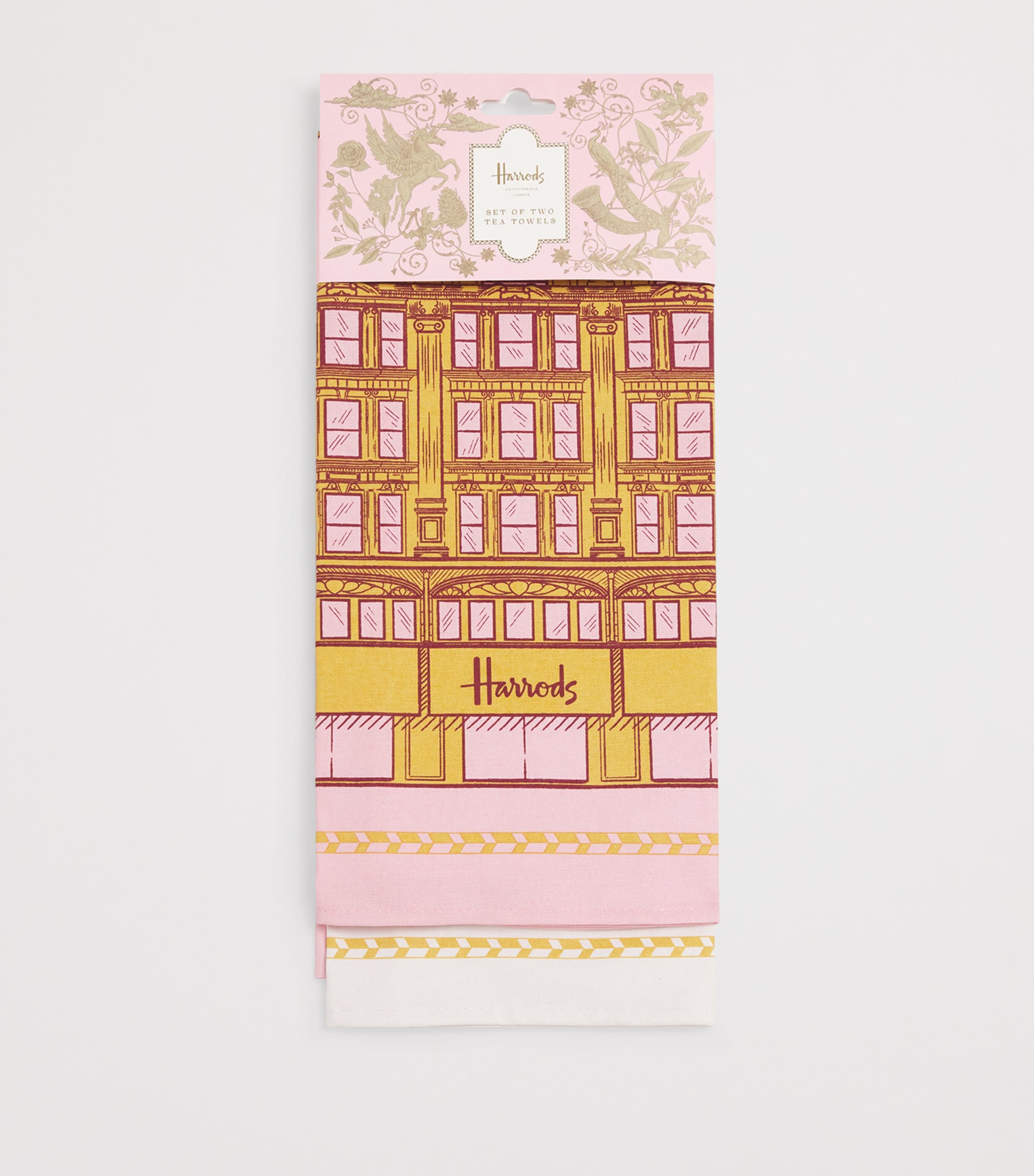 Set of 2 Building Legacy Tea Towels PINK Image 2