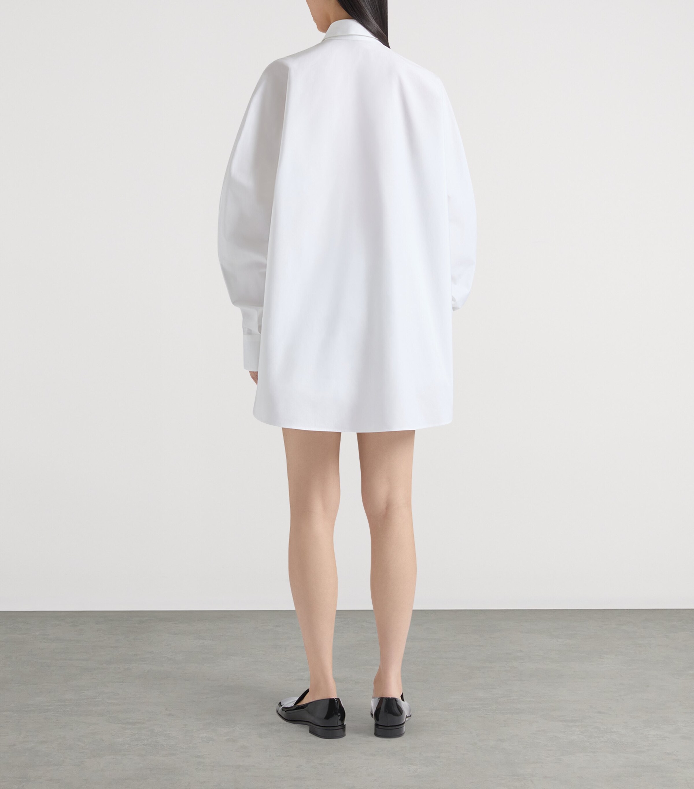 Cotton Poplin Overshirt WHITE Image 3