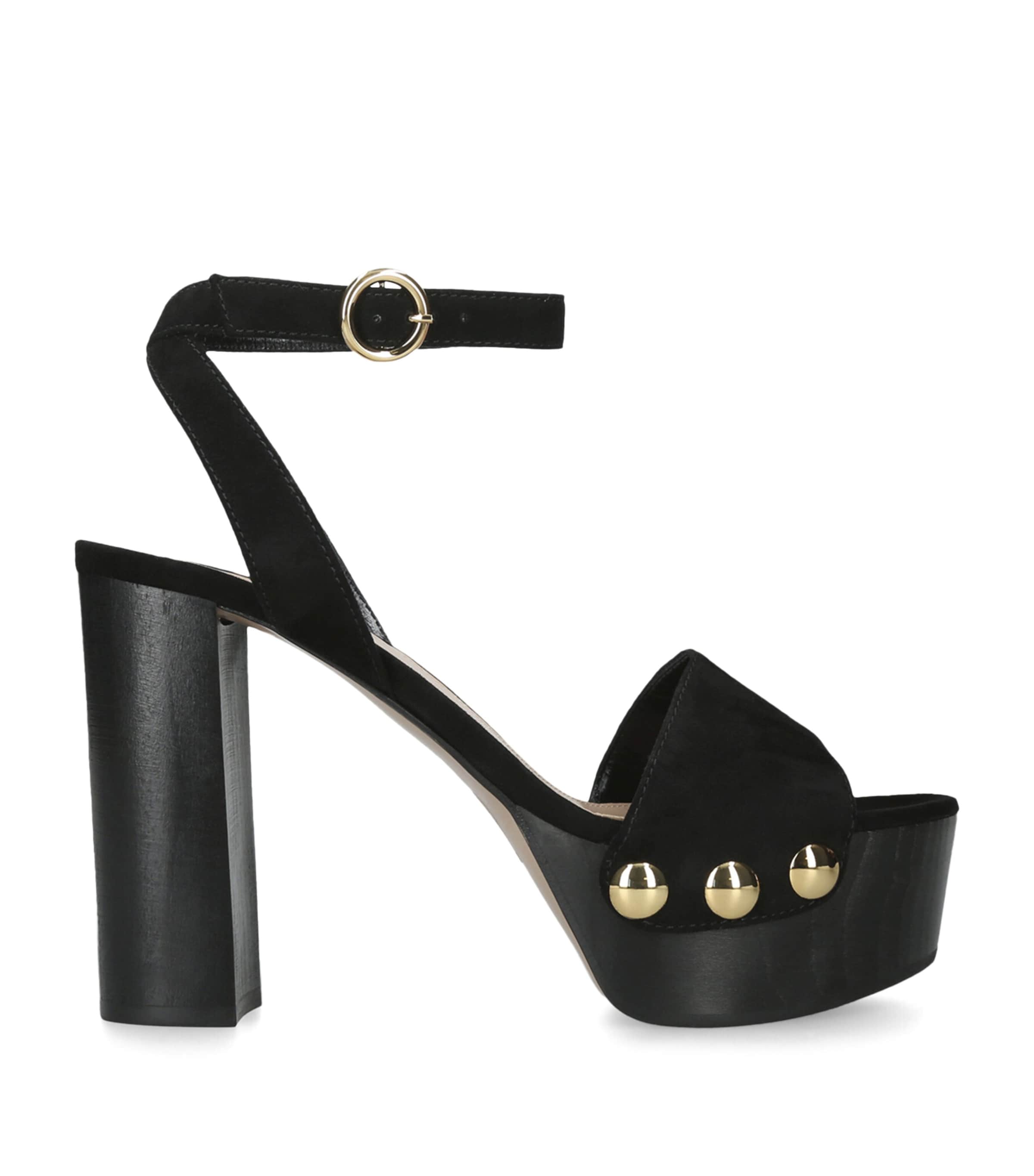 Gianvito Rossi Suede Ardéa Platform Sandals 70 Black Image 1