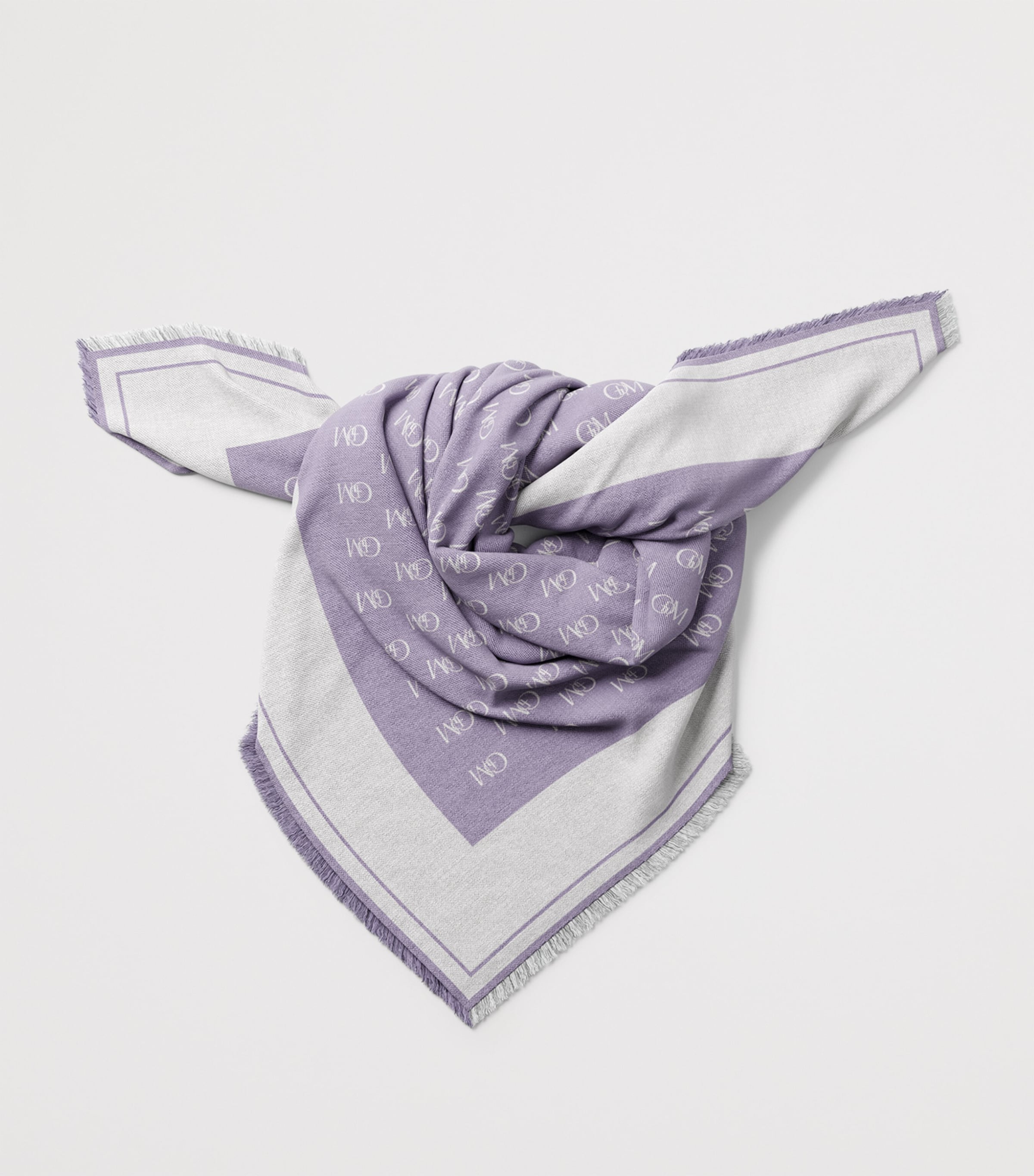 Silk The Monogram Scarf NO COLOUR Image 2