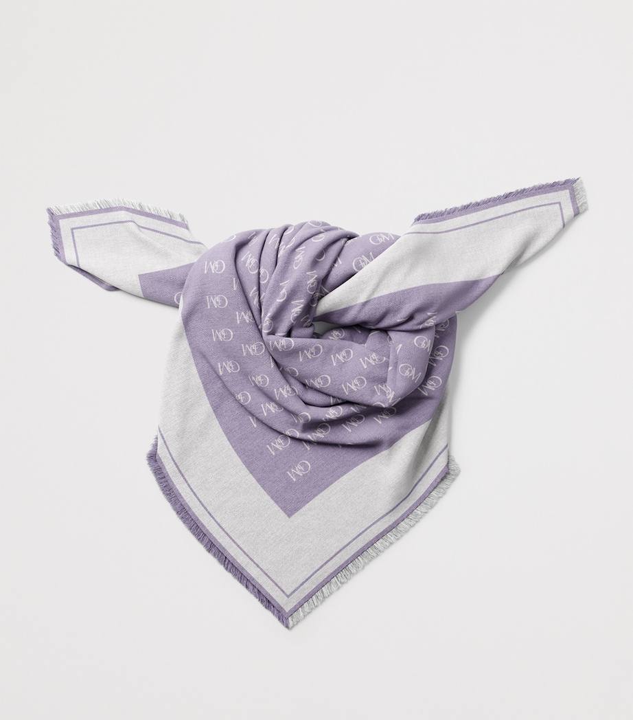 Silk The Monogram Scarf NO COLOUR Image 2