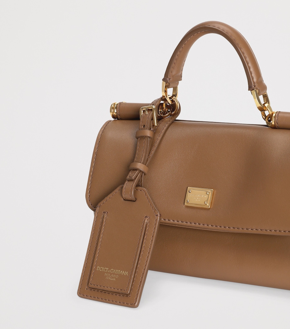 Plongé Calfskin My Sicily Cross-Body Bag 8Z093-CARAMELLO Image 8