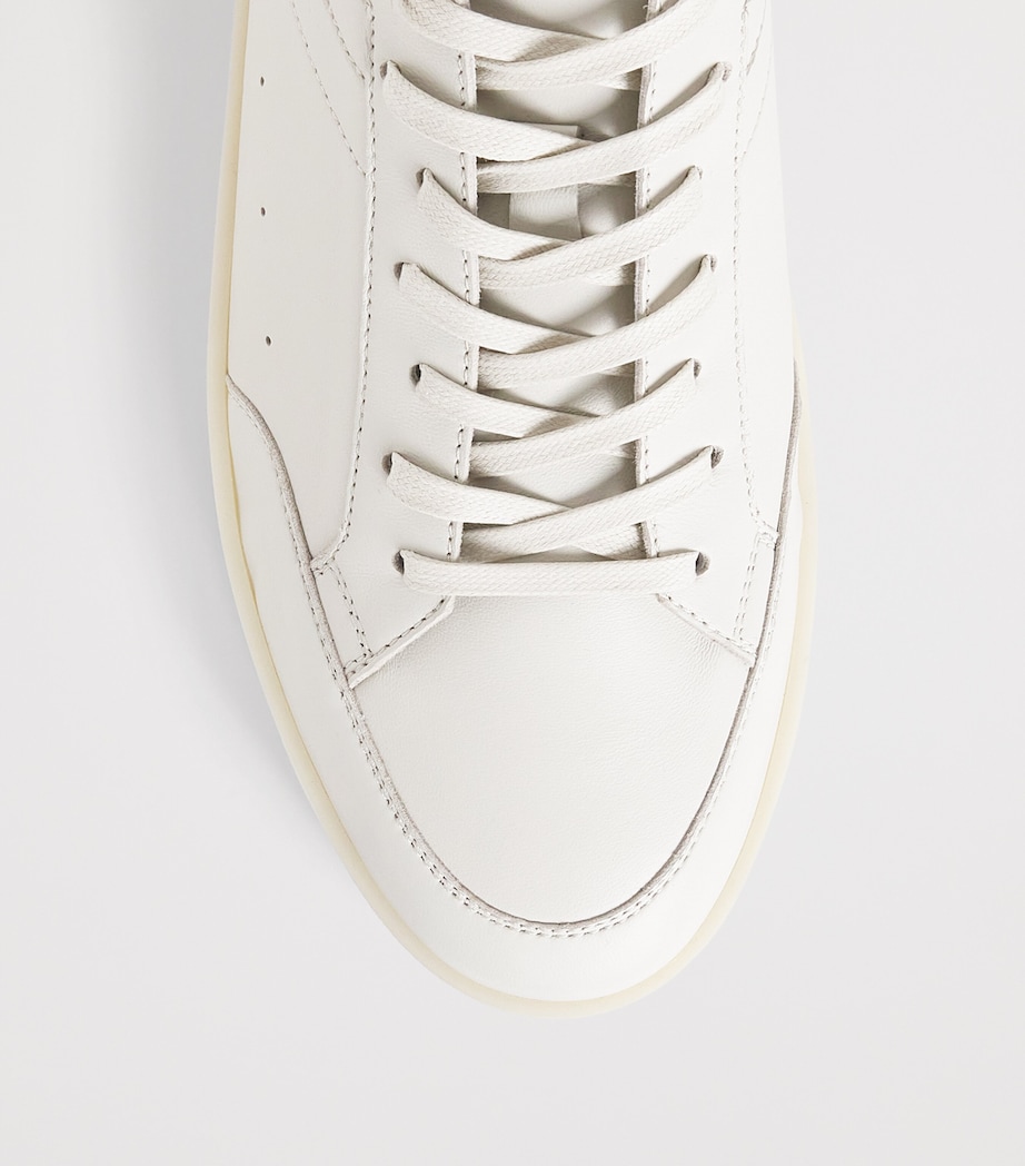 Leather Derby Sneakers 15-WHITE Image 5