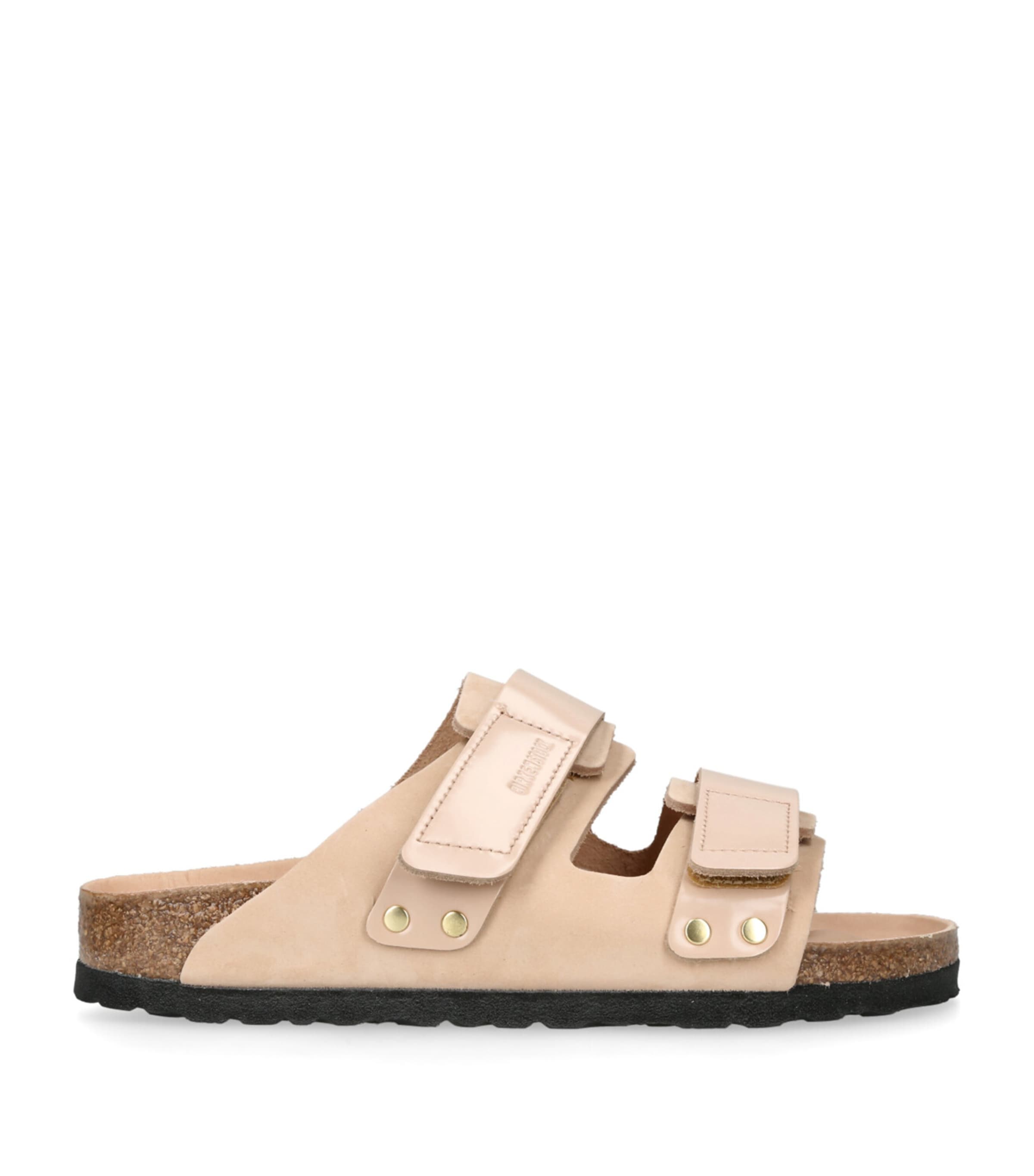 Birkenstock Nubuck Leather Uji Sandals In White