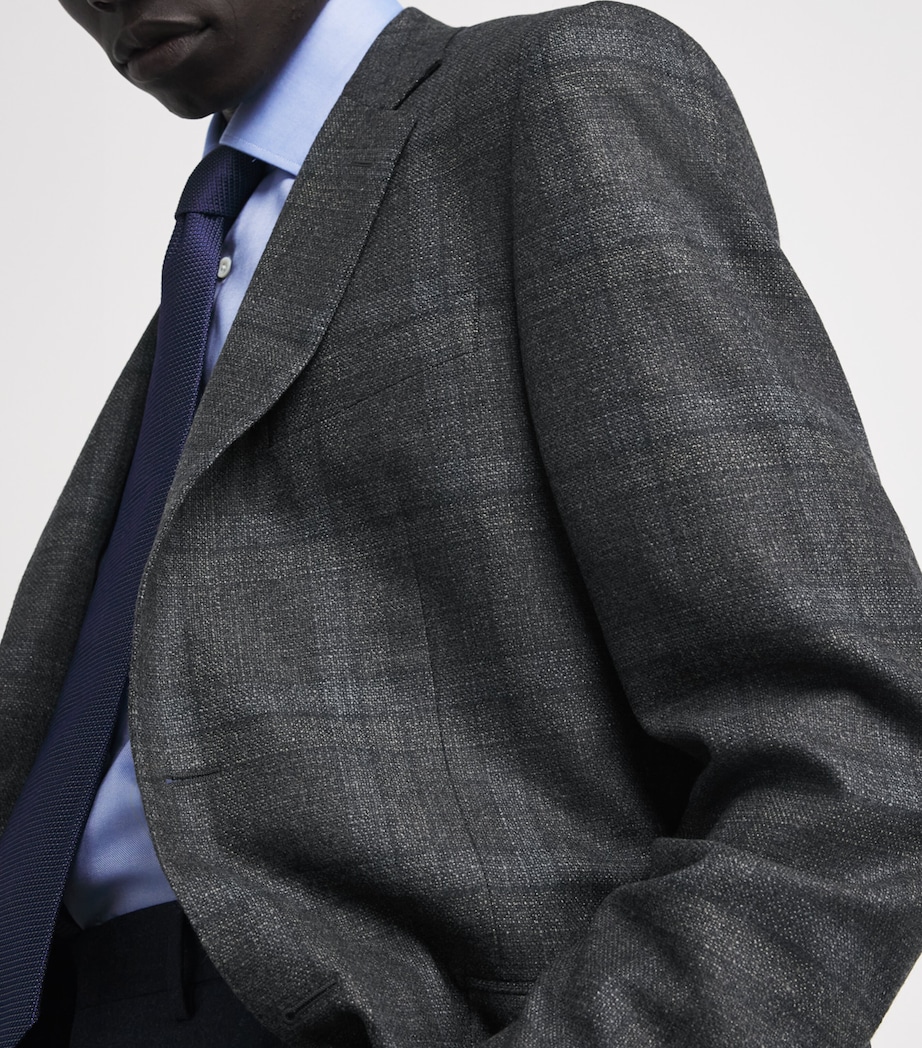 Wool Check Blazer 201 Image 6