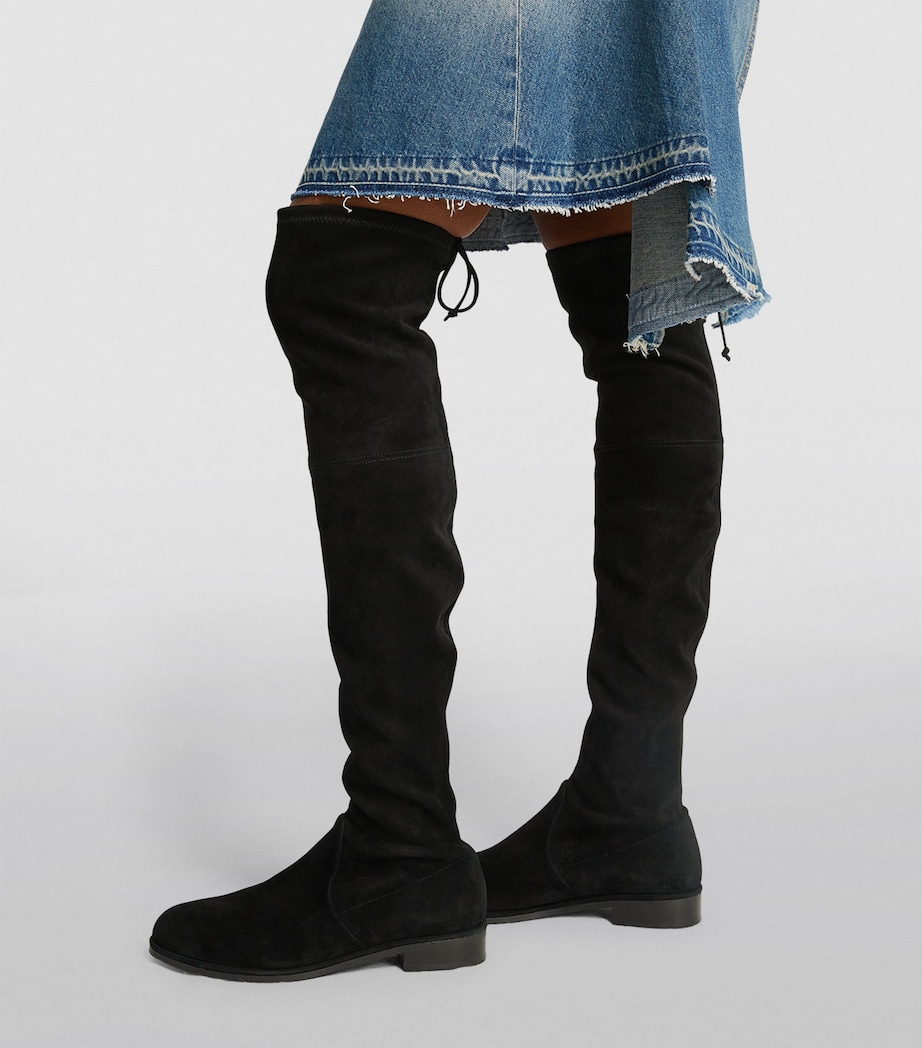 Suede Lowland Bold Boots 40 BLACK Image 2