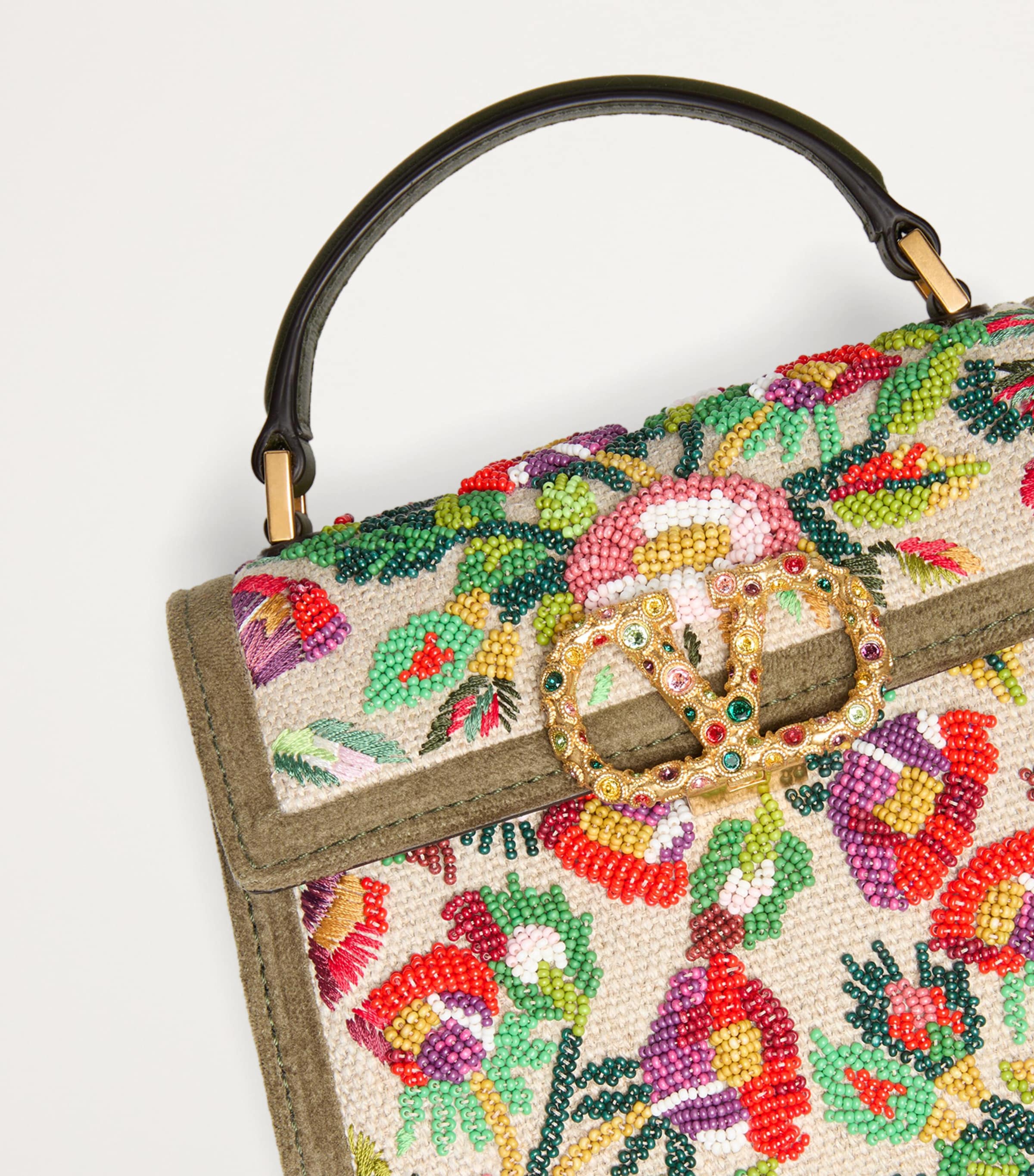 Mini Embellished VSLING Top-Handle Bag R8D Image 6