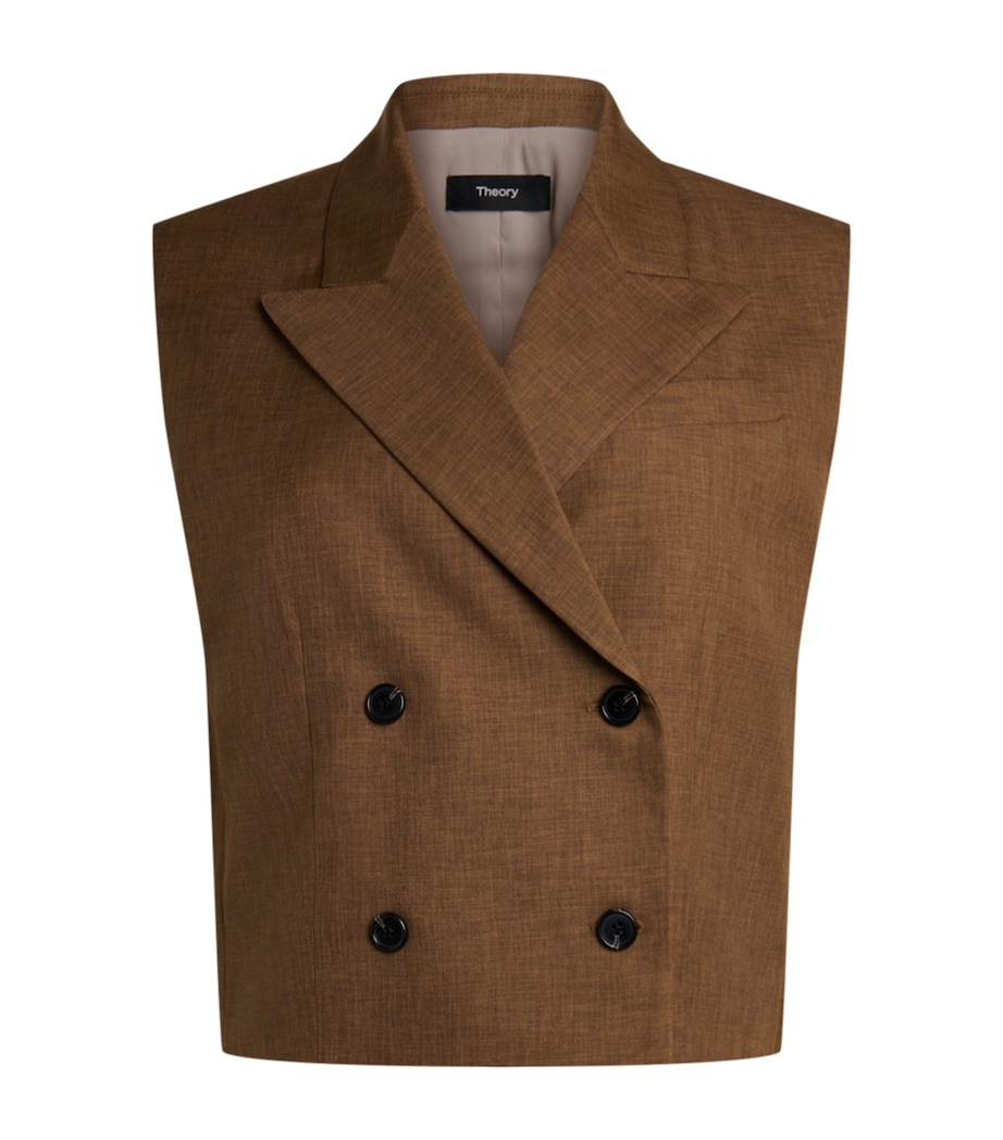 Double-Breasted Vest ZZS DARK BRONZE Image 1