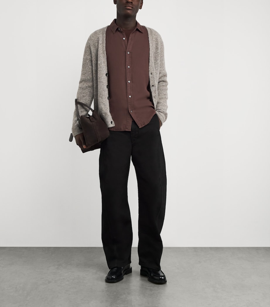 Linen-Blend Peters Shirt MALBEC Image 2