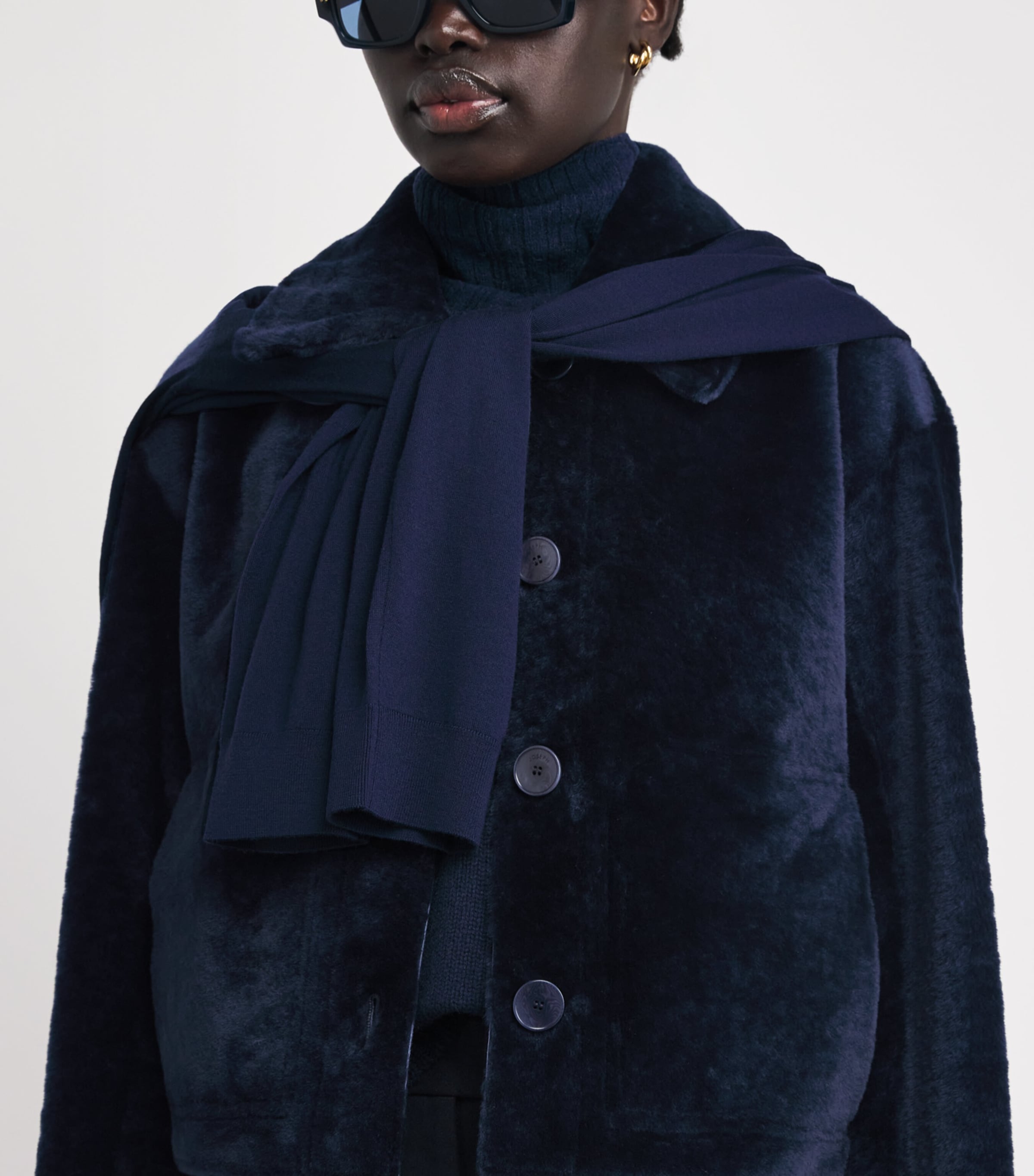 Shearling Reversible Alloway Jacket INDIGO Image 7