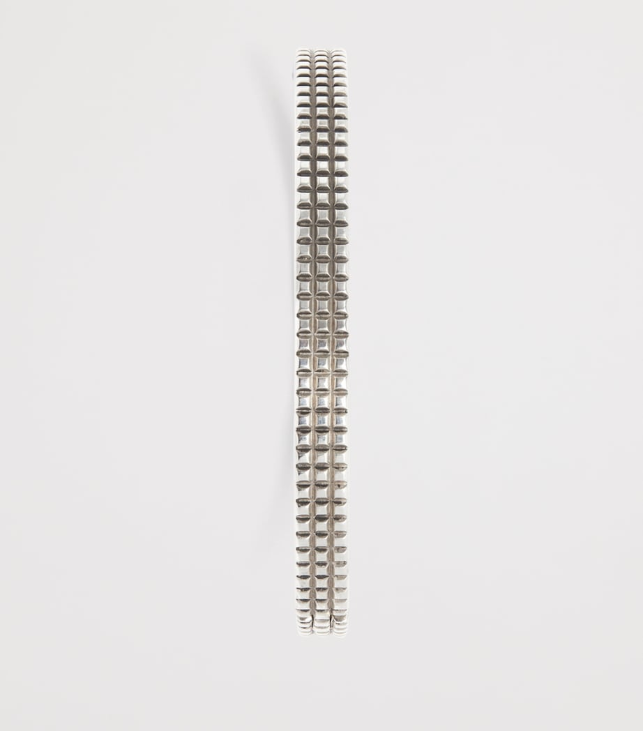 Sterling Silver Hobnail Bracelet 040SILVER Image 5
