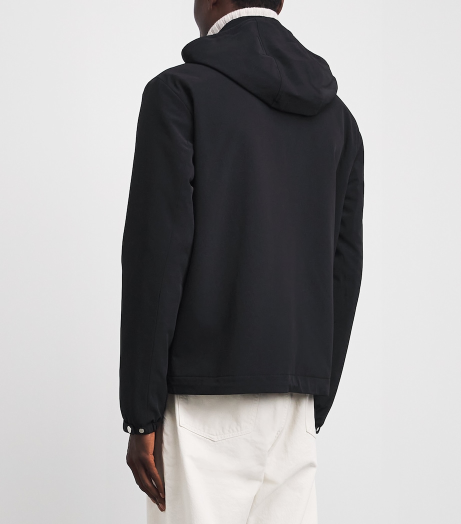 Sandro Paris Mens Padded Hooded Jacket Black Image 5