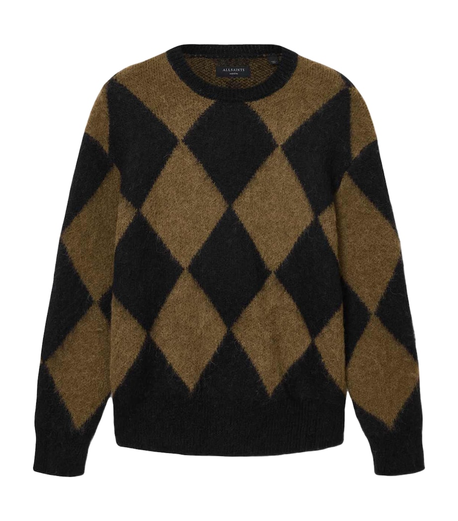 Jacquard Bower Sweater BLACK/BROWN Image 1