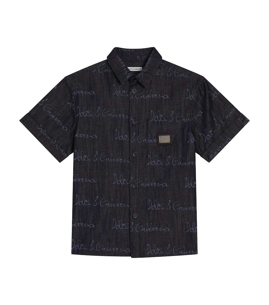 Denim Logo Shirt (8-12+ Years) S9000-COMBI Image 1