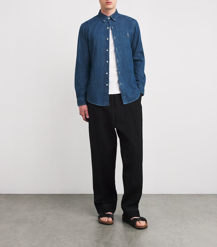 Denim Oxford Shirt BLUE Image 2