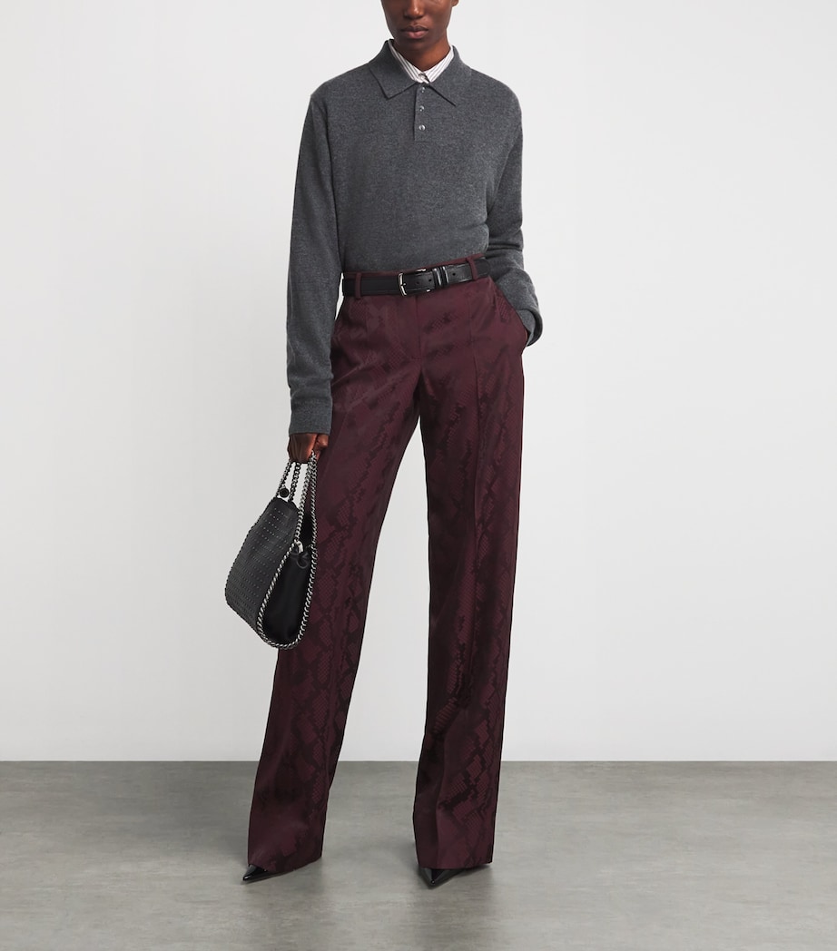 Snake Print Wide-Leg Trousers 6011 SHIRAZ Image 2