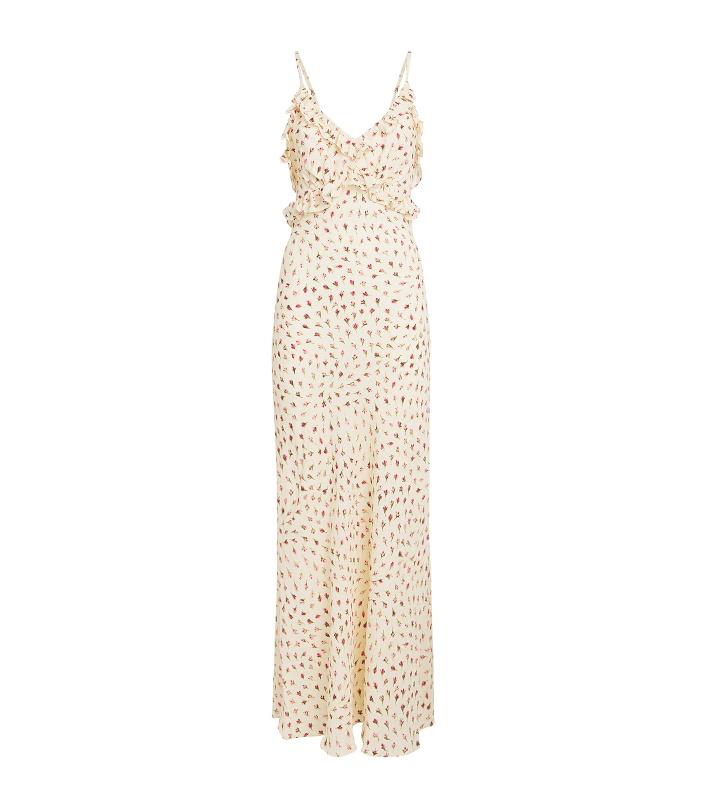 Sandro Paris Womens Floral Maxi Dress Butter / Pink Image 1