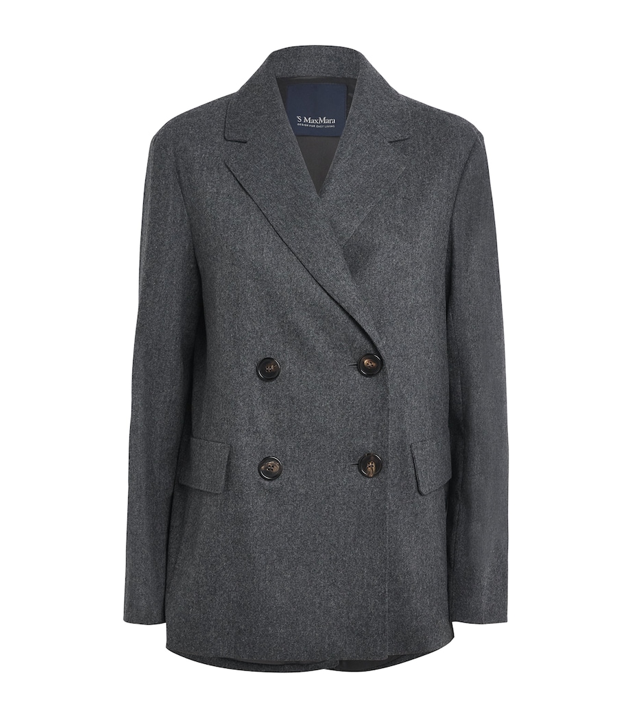 Virgin Wool Double-Breasted Jacket MEDIUM GREY Image 1