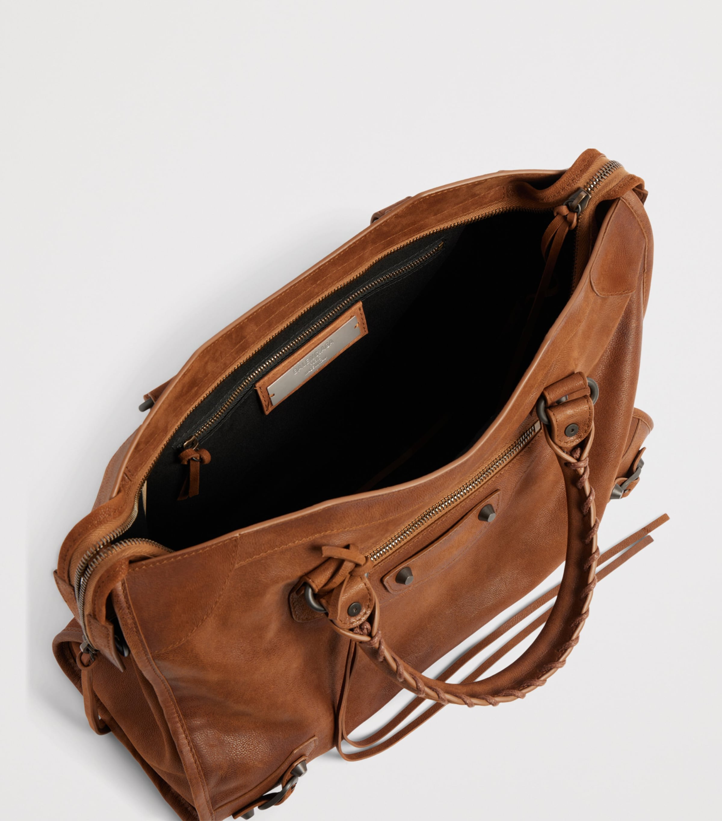 Balenciaga Medium Goatskin Le City Top-Handle Bag Image 5
