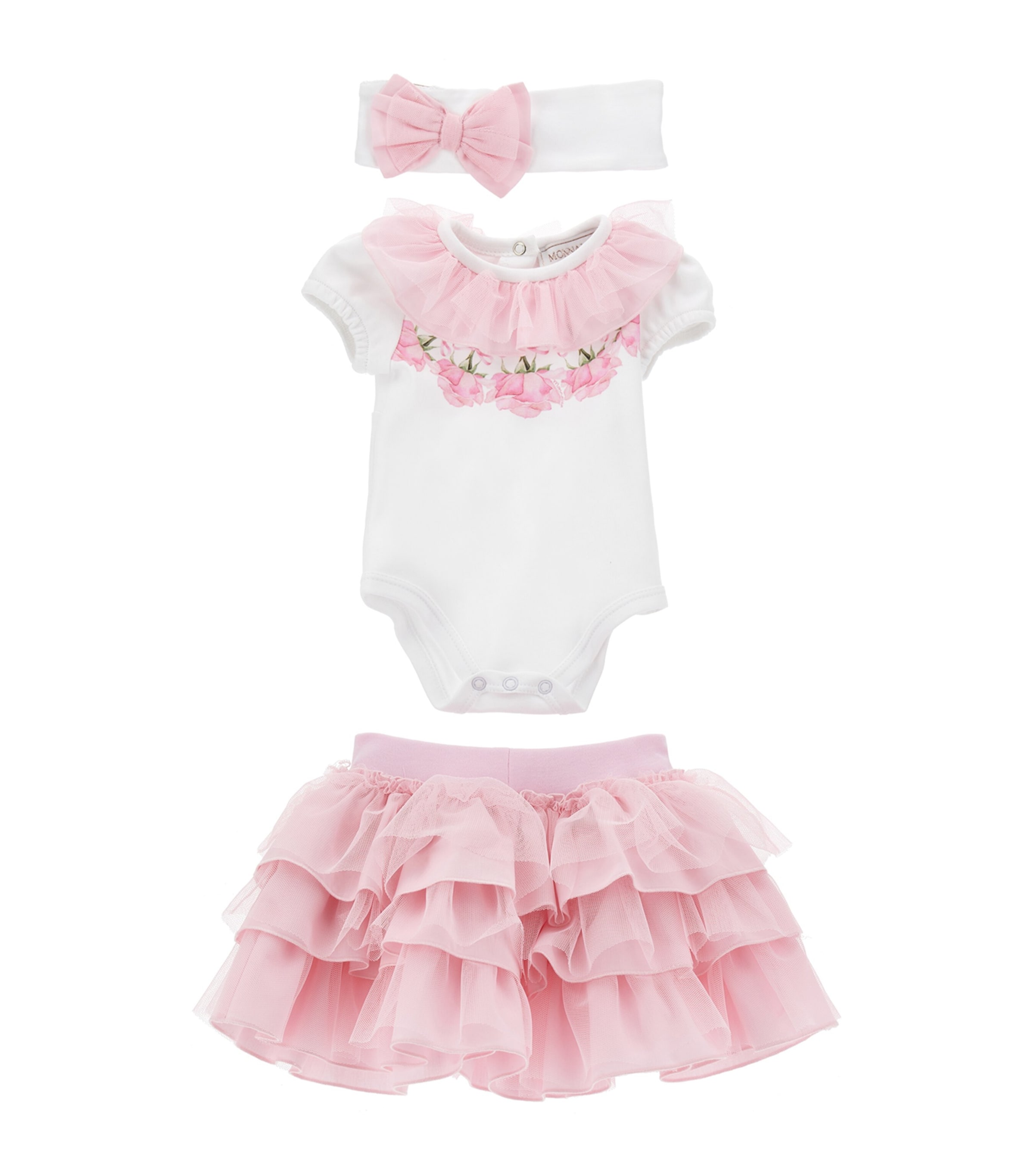 Cotton Bodysuit and Skirt Set (1-9 Months) BIANCO+ROSAFAIRYTALE Image 1