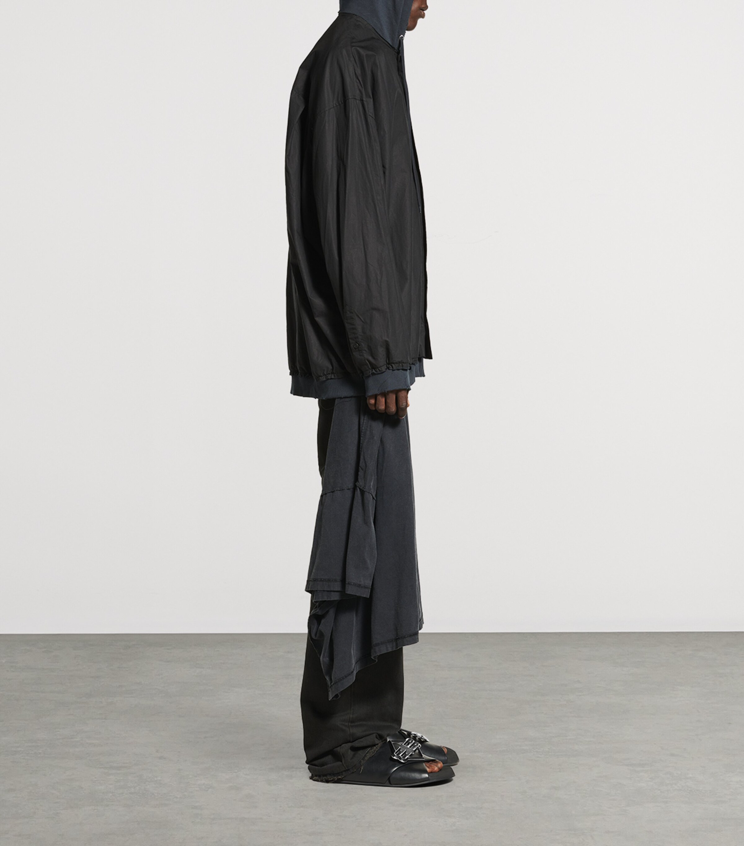 Hooded Distressed Shirt 1000 Image 6