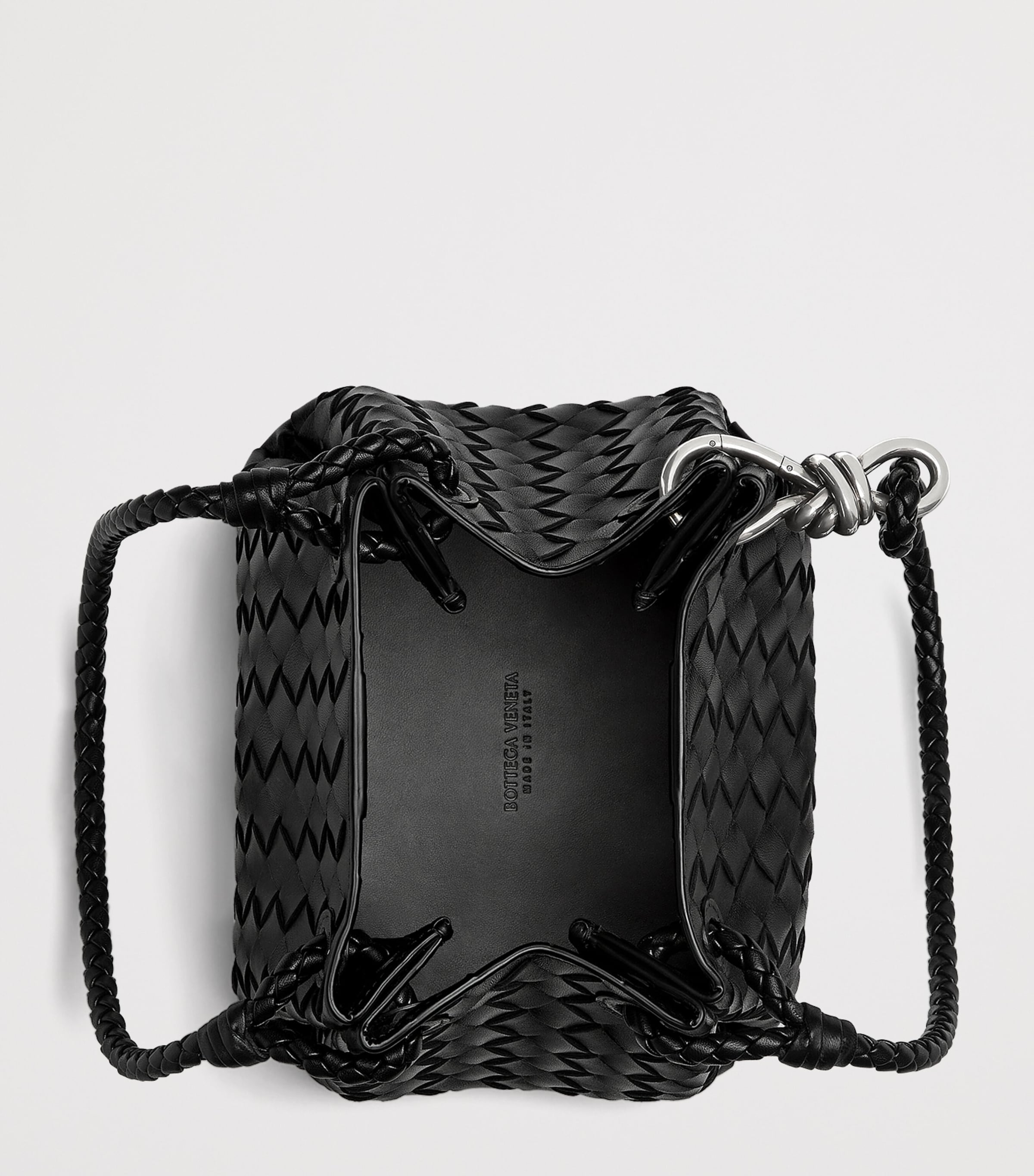 Small Intrecciato Leather Parachute Shoulder Bag 1208 Image 2