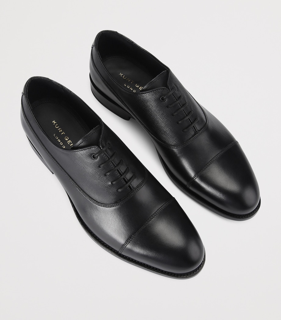 Grained Leather Sloane Oxford Shoes BLK/OTHER Image 3