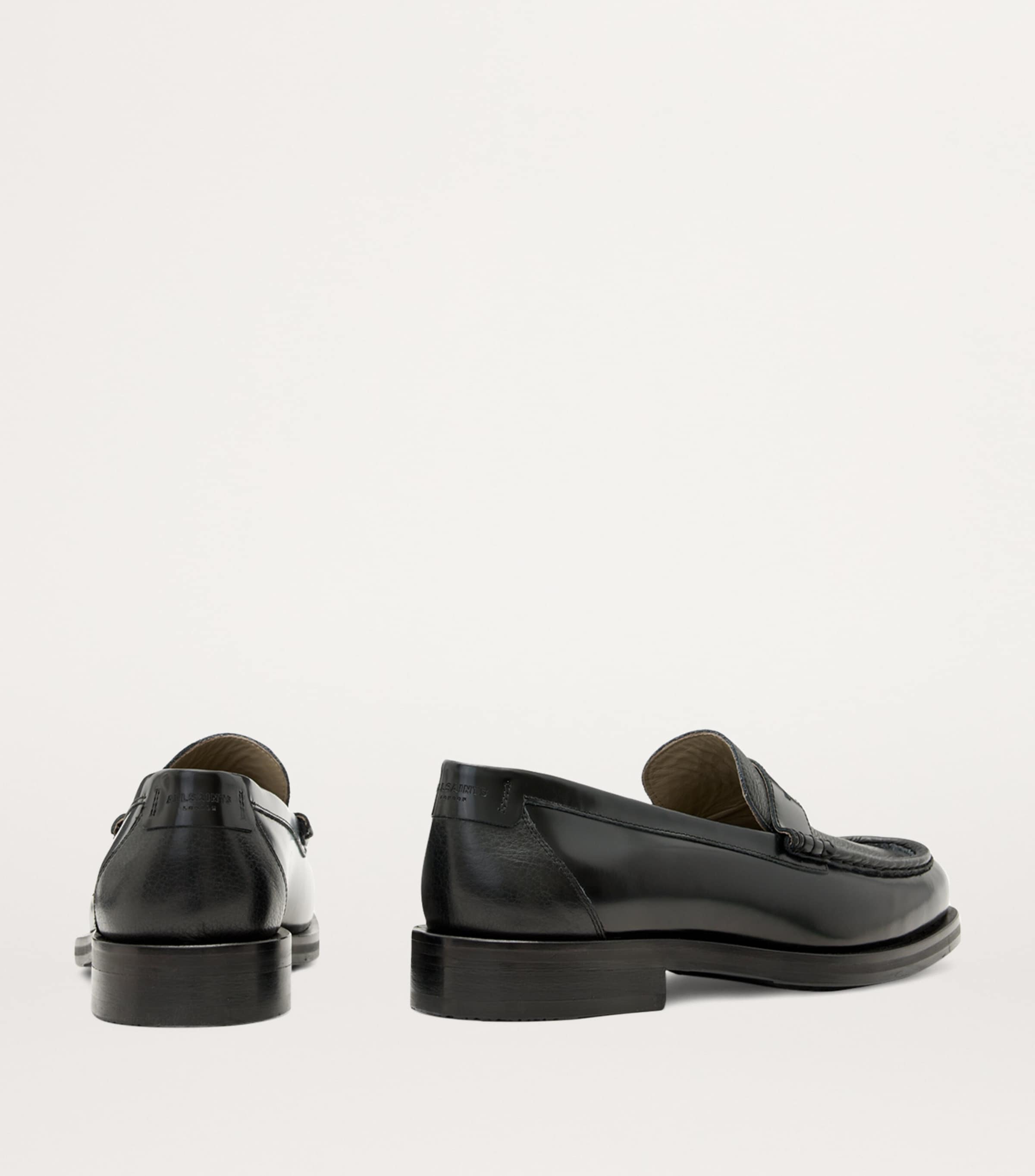 Leather Bloom Loafers BLACK Image 5