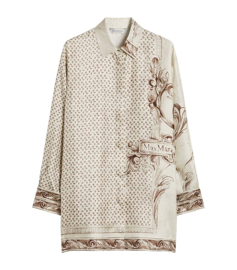 Silk Printed Shirt IVORY Image 1