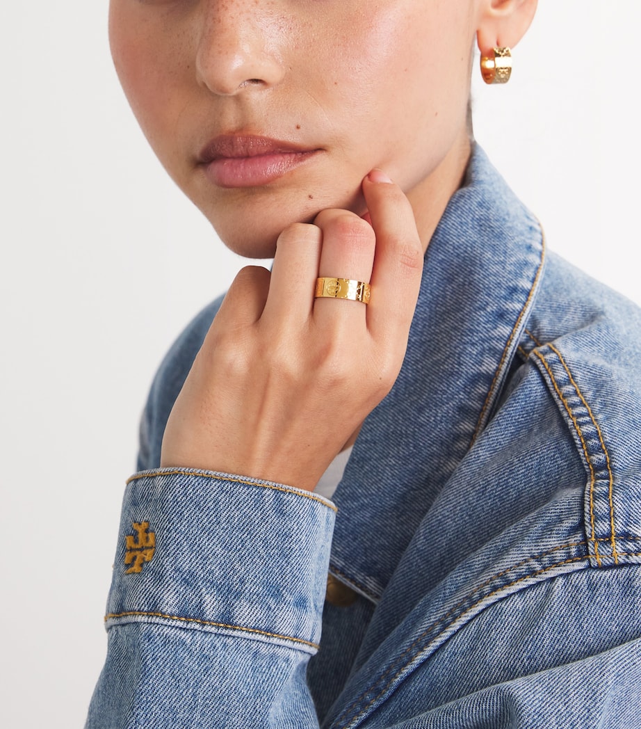 Double T Monogram Ring TORY GOLD Image 5