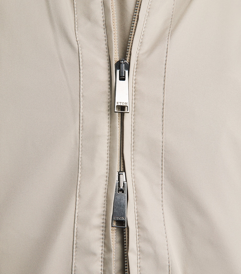Eton Mens Lightweight Gilet Beige Ligh Image 3