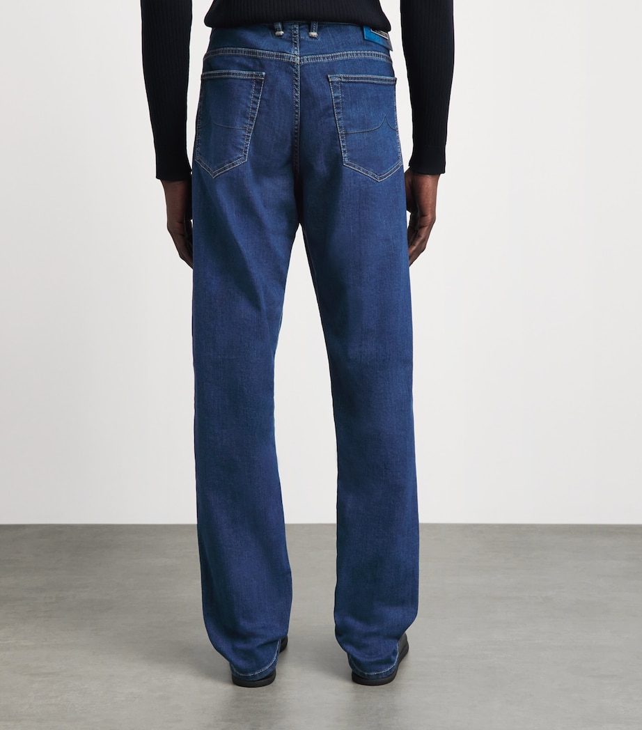JACOB COHËN Mens Limited Edition Ostrich Leather-Patch Bard Slim Jeans Image 5