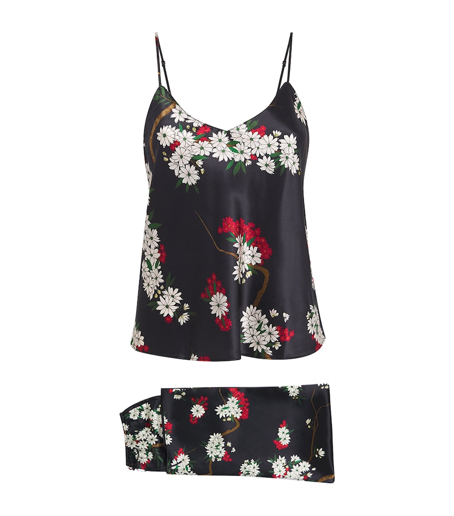 Olivia von Halle Womens Silk Floral Bliss Pyjama Set Rene Image 1