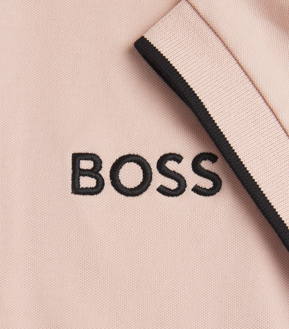 BOSS Mens Paddy Polo Shirt Light Orang Image 6