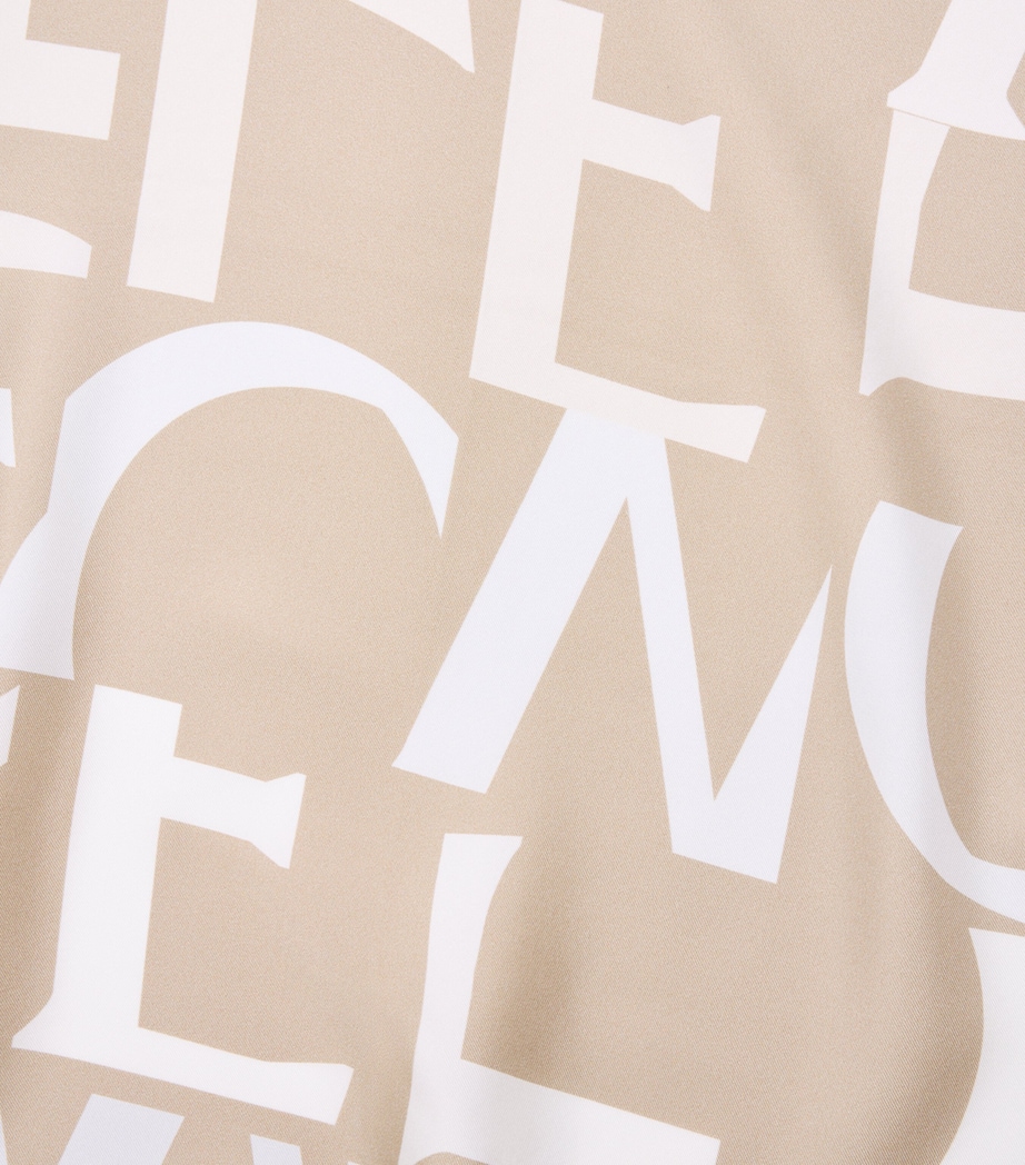 Silk Twill Scarf LIGHT BEIGE/BEIGE Image 4