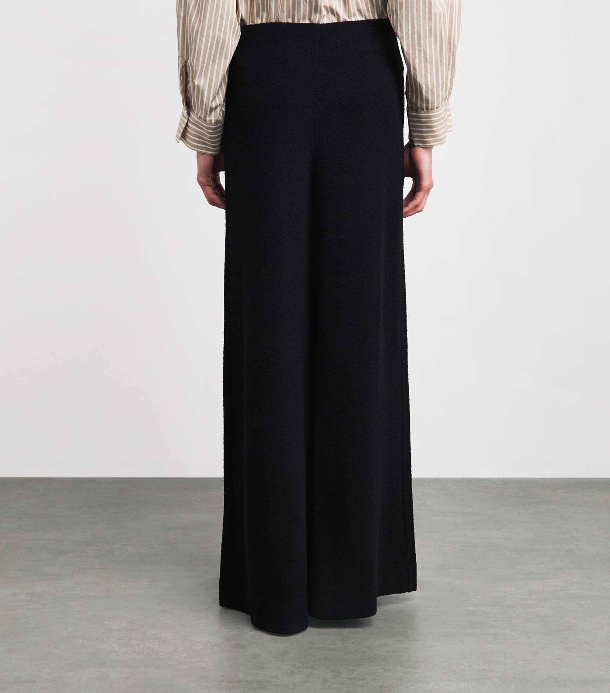 ME+EM Womens Travel Wide-Leg Trousers Black Image 5