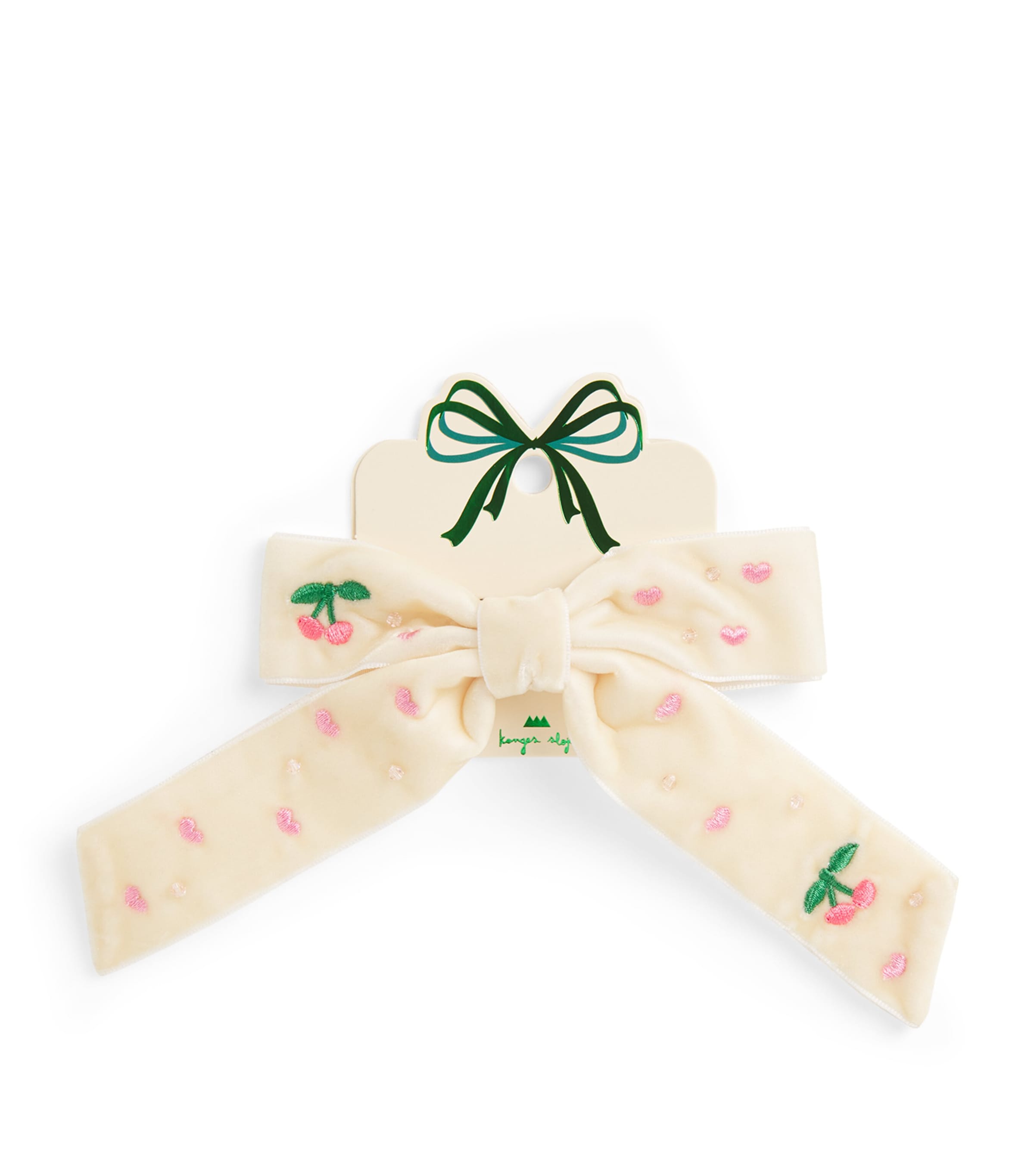 KONGES SLOJD VELVET BOW HAIR CLIP