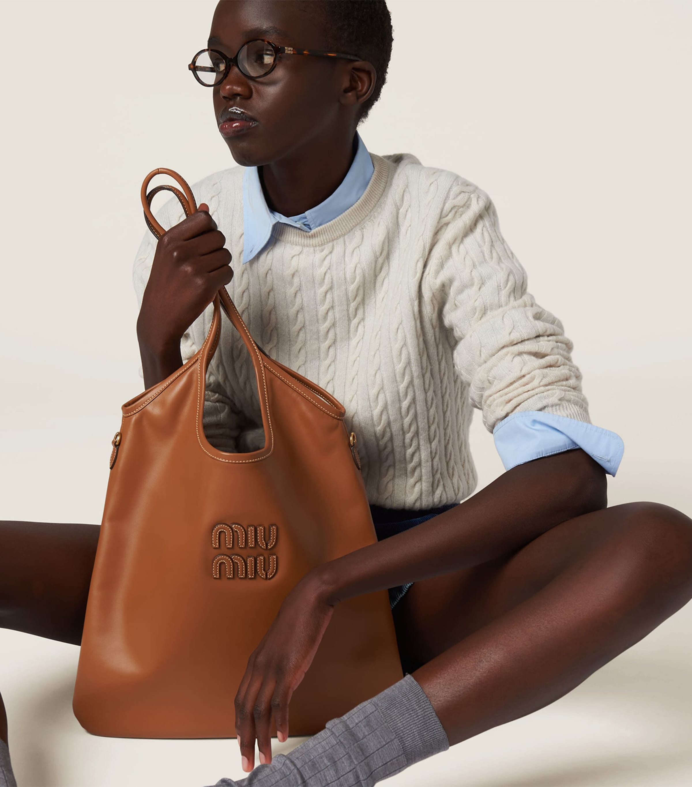 Leather Ivy Tote Bag F0046 Image 2