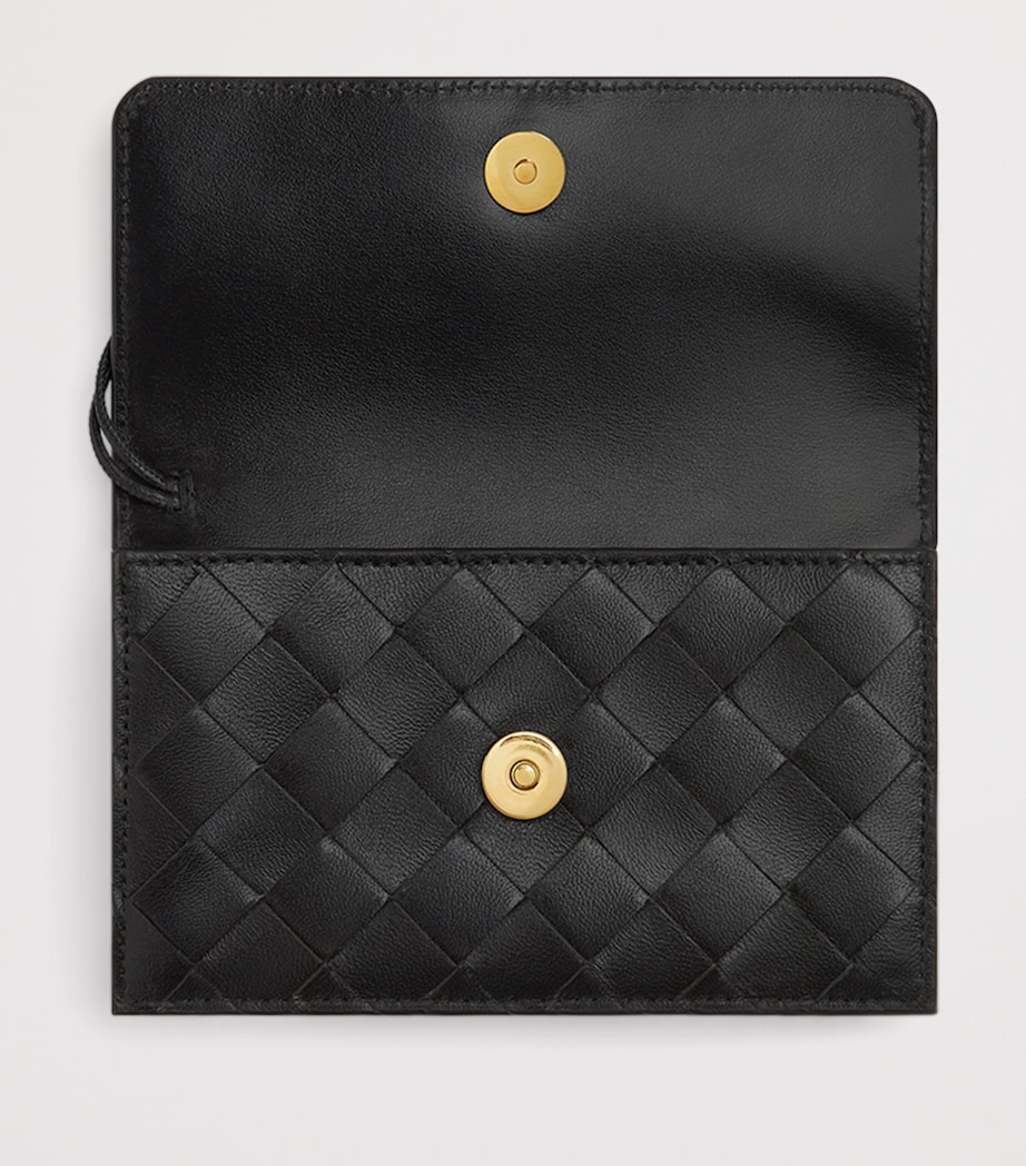 Leather Intrecciato Andiamo Card Holder 1019 Image 2