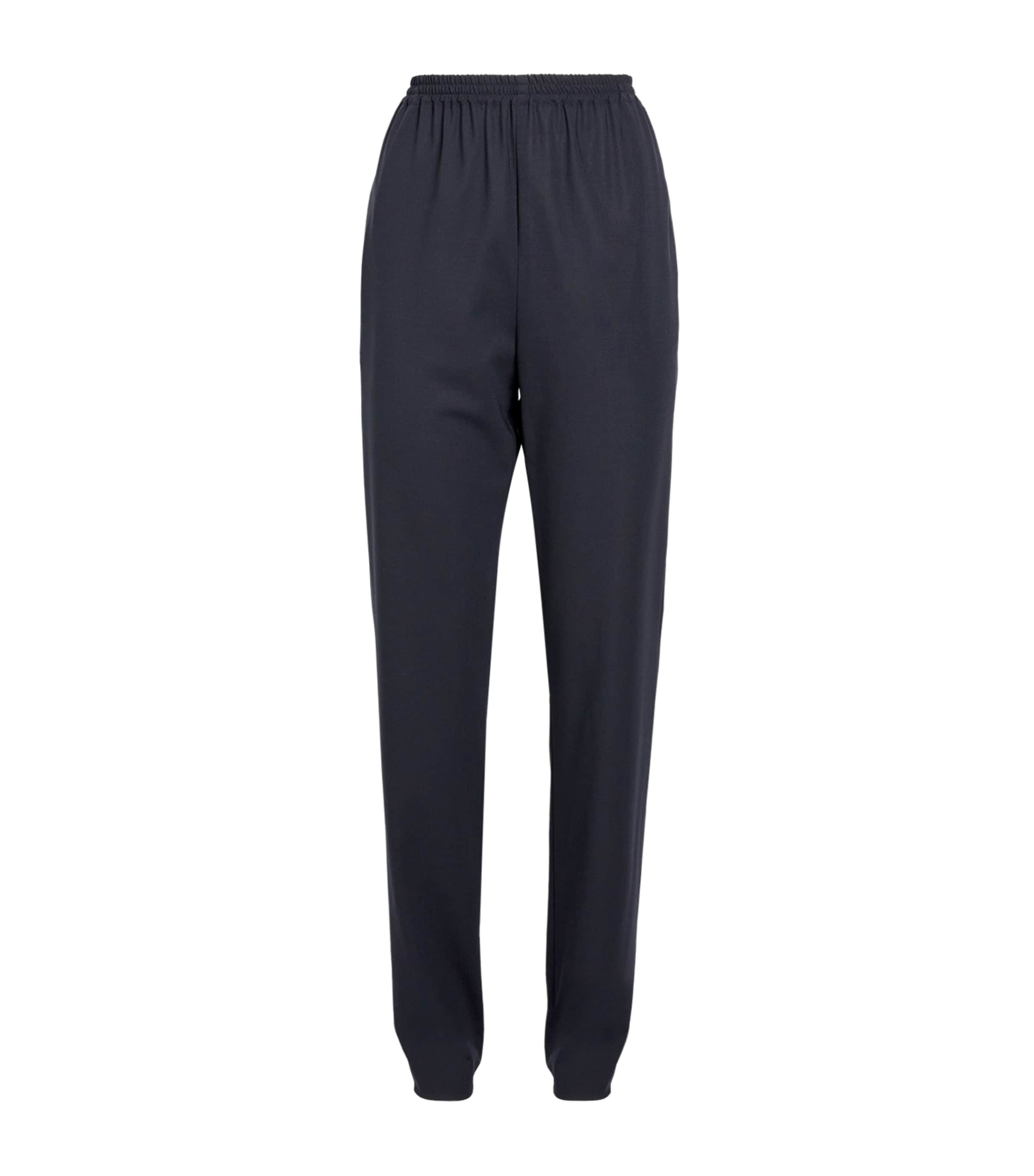Eskandar Wool Tapered Trousers | Women Clothing | Trousers | Joggers | Loungewear | Lounge Bottoms | Designers | Eskandar