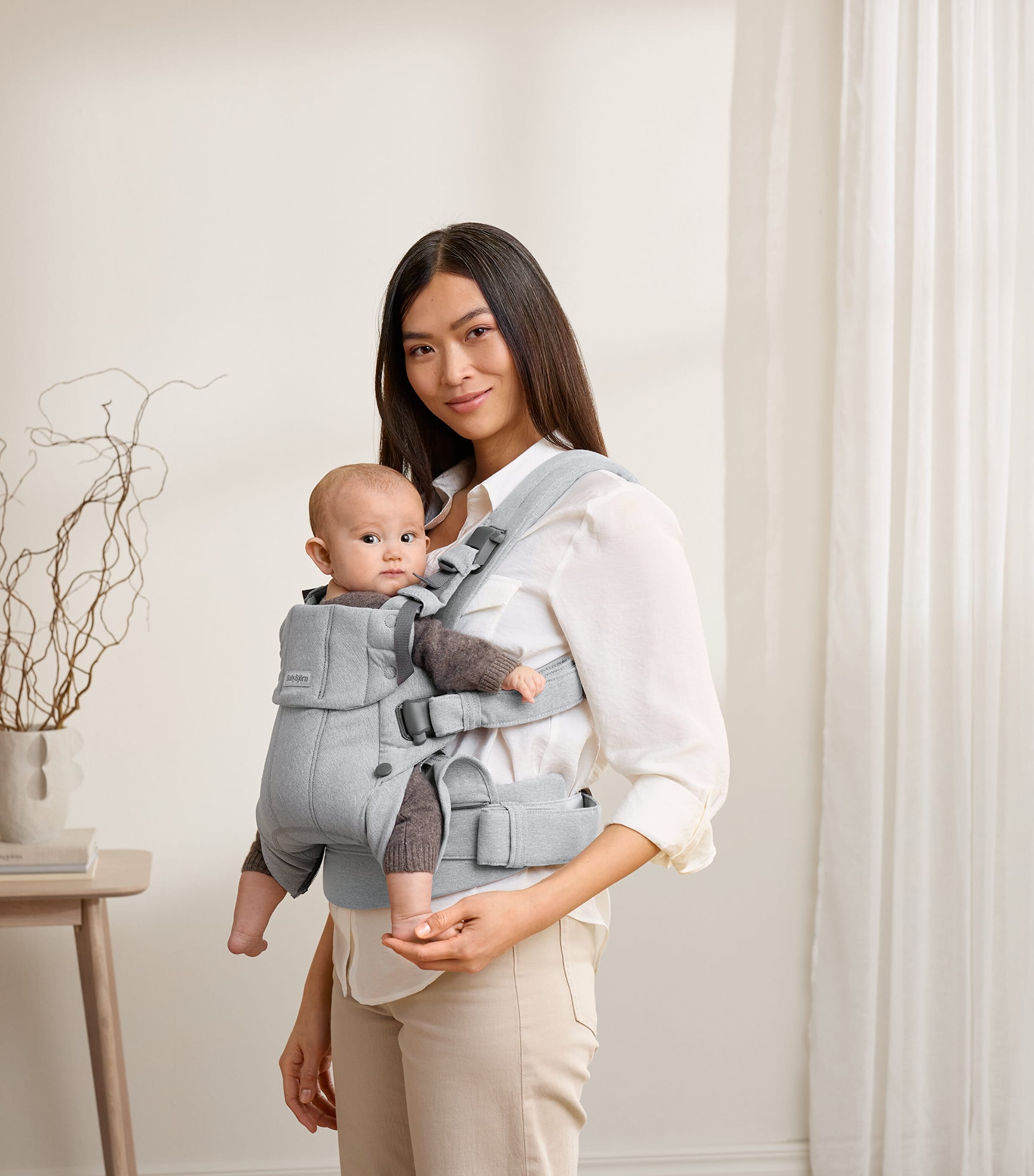 Woven Harmony Baby Carrier LIGHT GREY Mï¿½LANGE Image 3