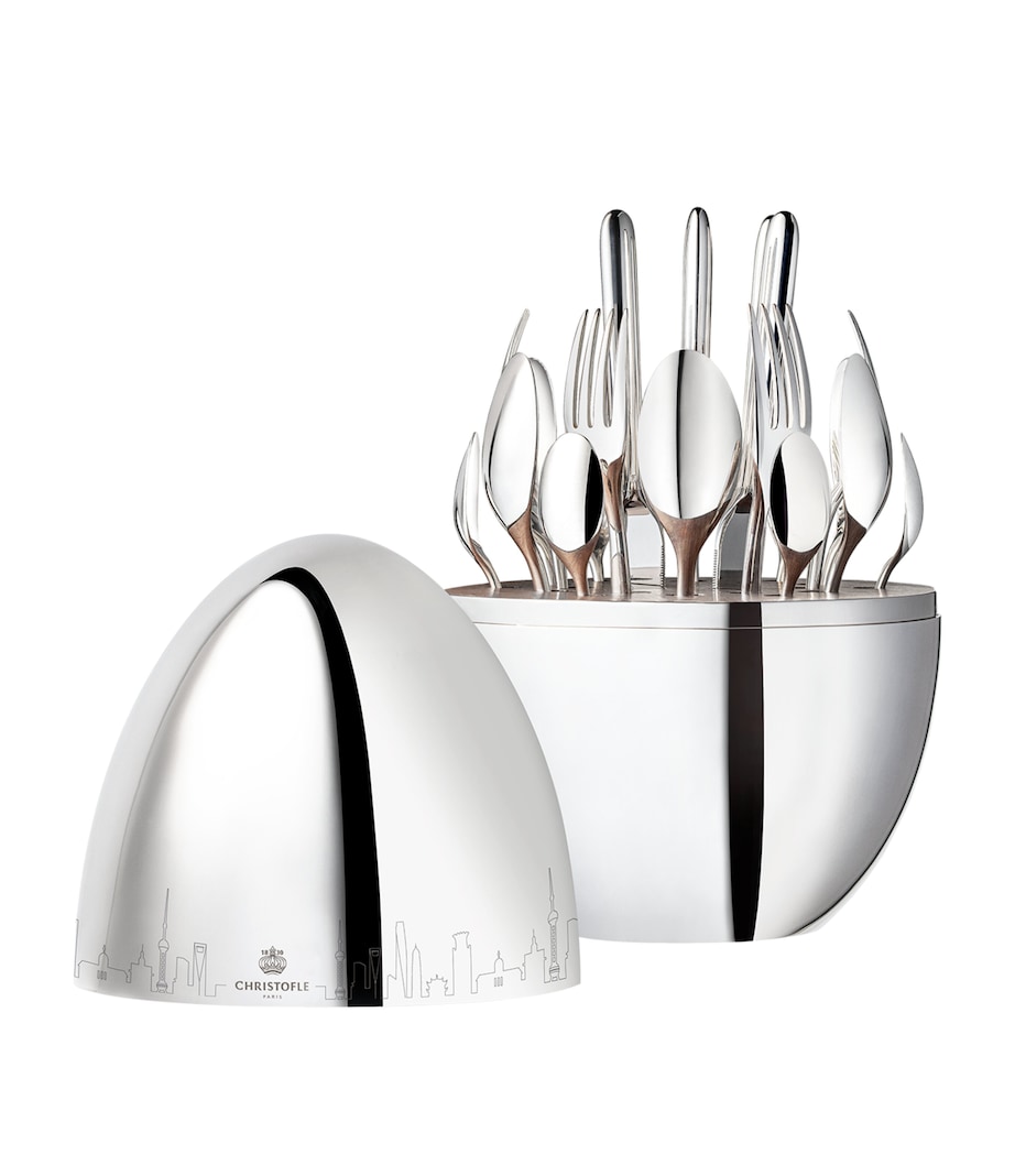 Christofle Mood Shanghai 24-Piece Canteen Silver Image 1