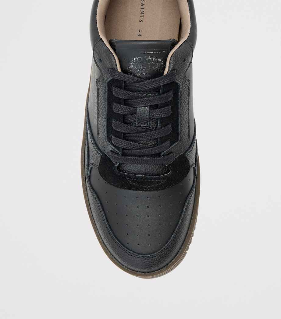 Leather Regan Sneakers BLACK/GUM Image 4