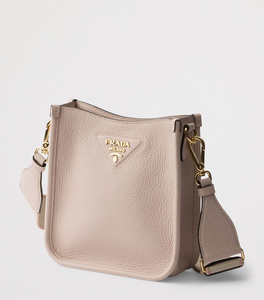 Prada Mini Leather Shoulder Bag Powder Image 4