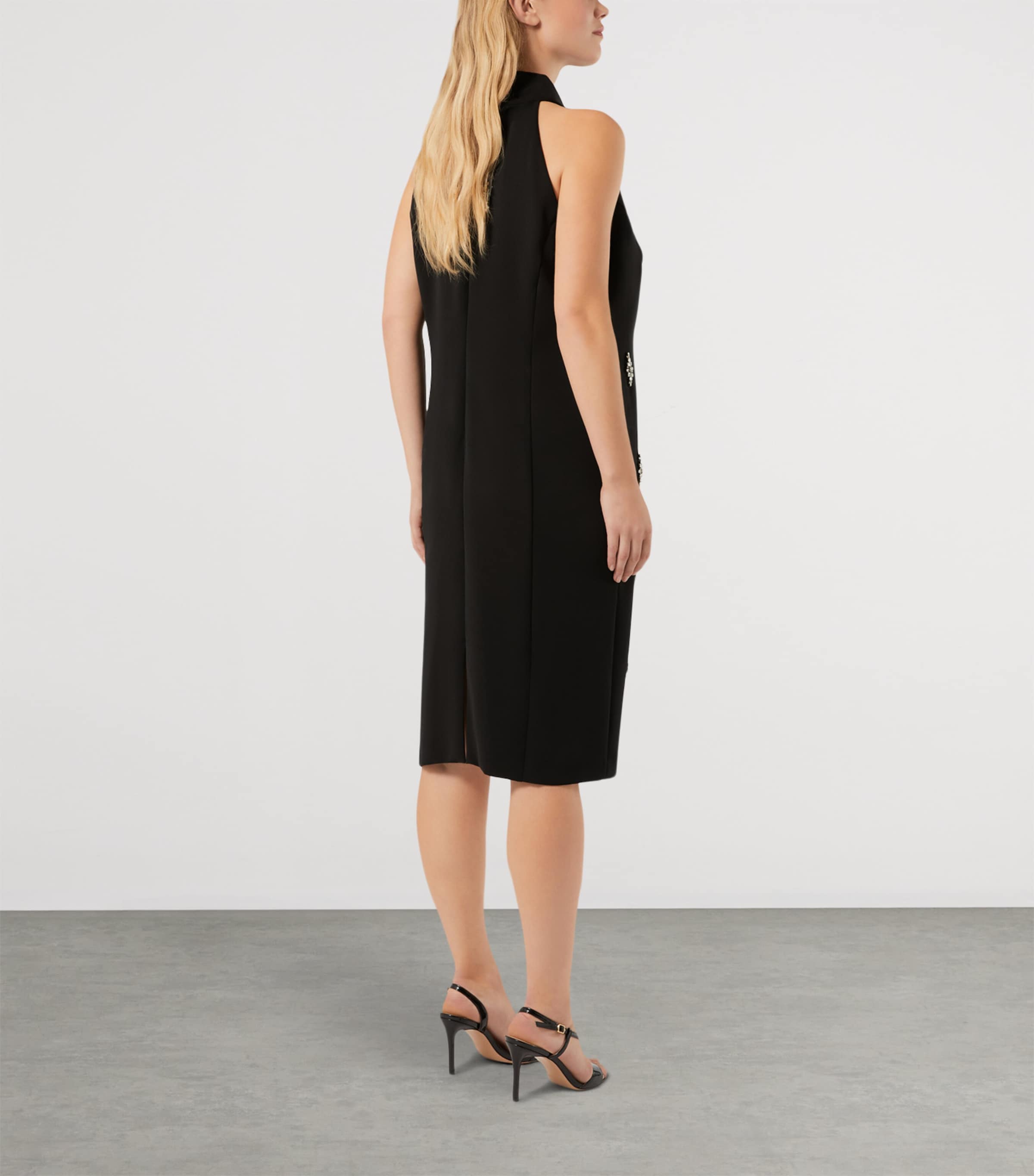 Marina Rinaldi Womens Embellished Midi Dress Black Image 4